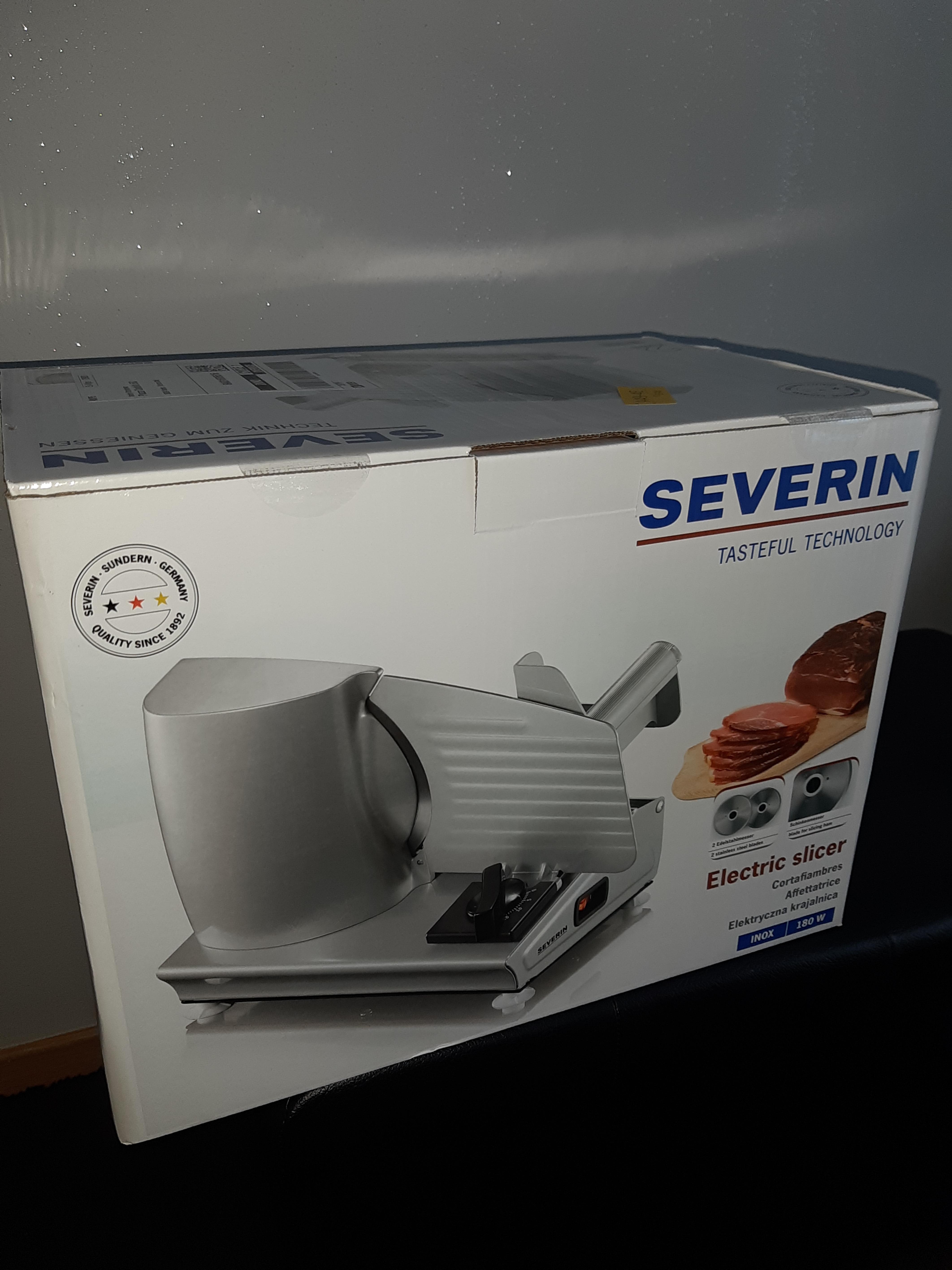 Severin Preparazione AS 3915 affettatrice non pieghevole 2 lame 190 mm