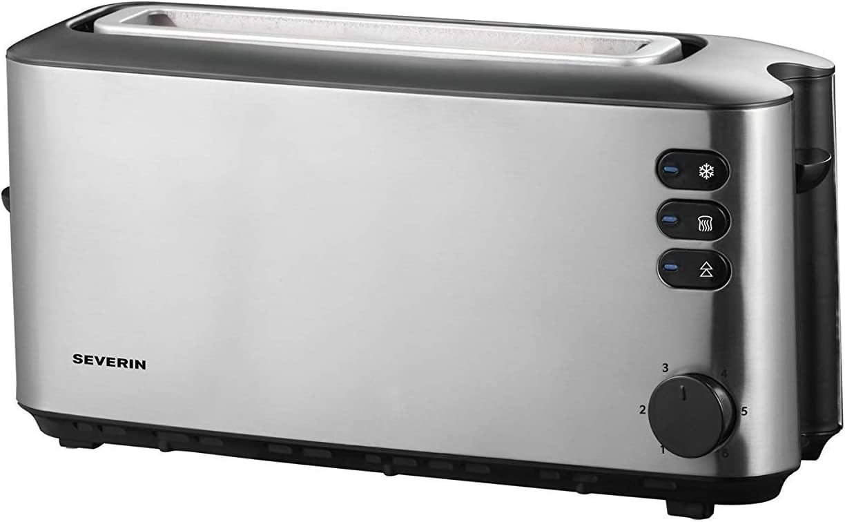Severin AT 2514 tostapane 2 fette inox fessura lunga