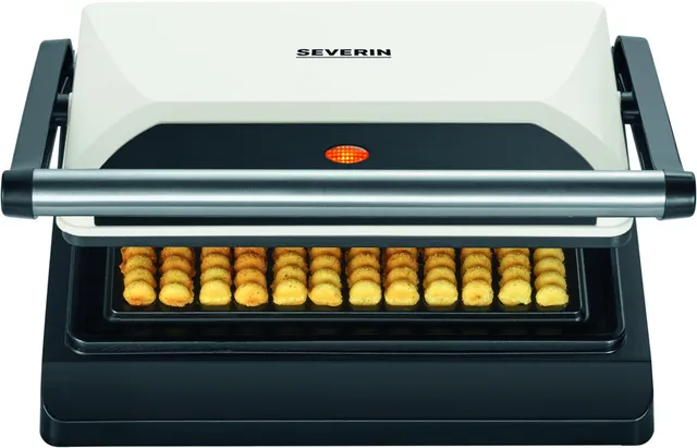 Severin WA 2114 Piastra Waffle Patatine 800 W Beige