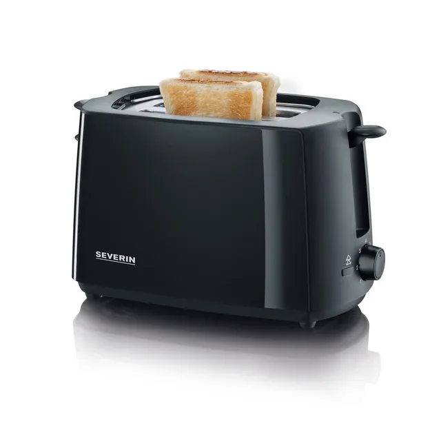 SEVERIN AT 2287 tostapane automatico 700W nero argento 2 fette