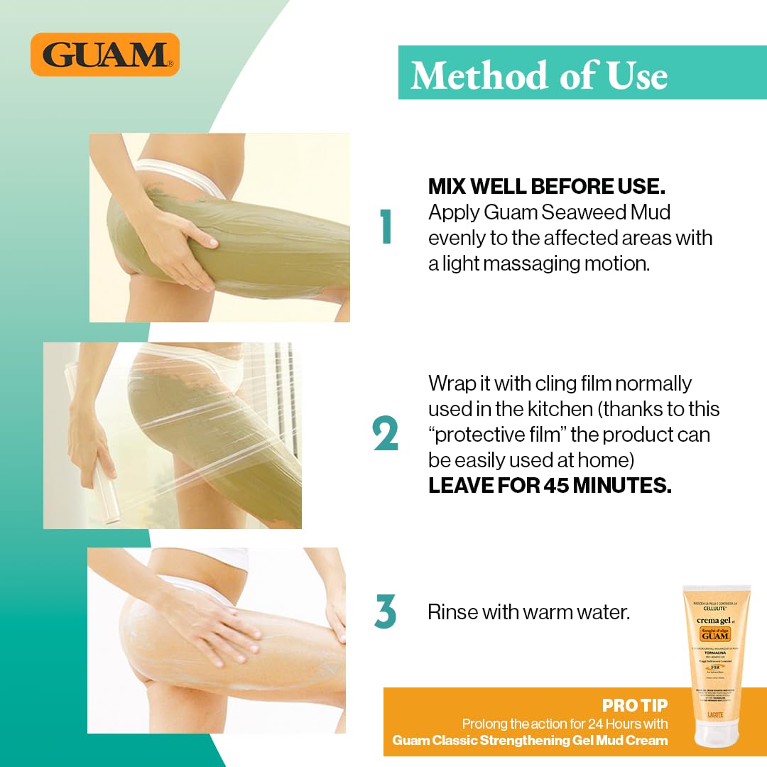 Guam Fanghi d'Alga Azione Rapida fango 500g effetto caldo