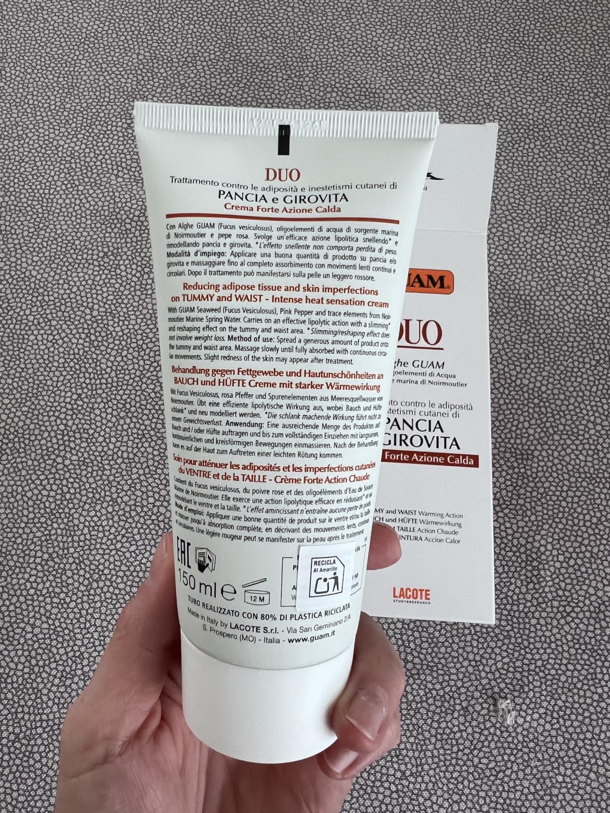 Guam Duo Creme Corpo Pancia e Girovita crema calda 200 ml