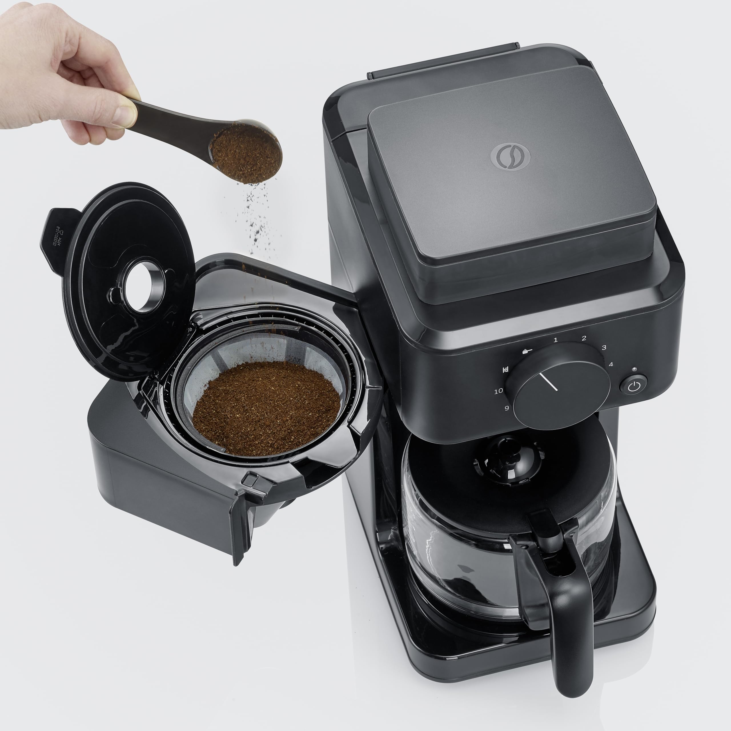 Severin KA 9215 macchina caffè con macinino 10 tazze timer