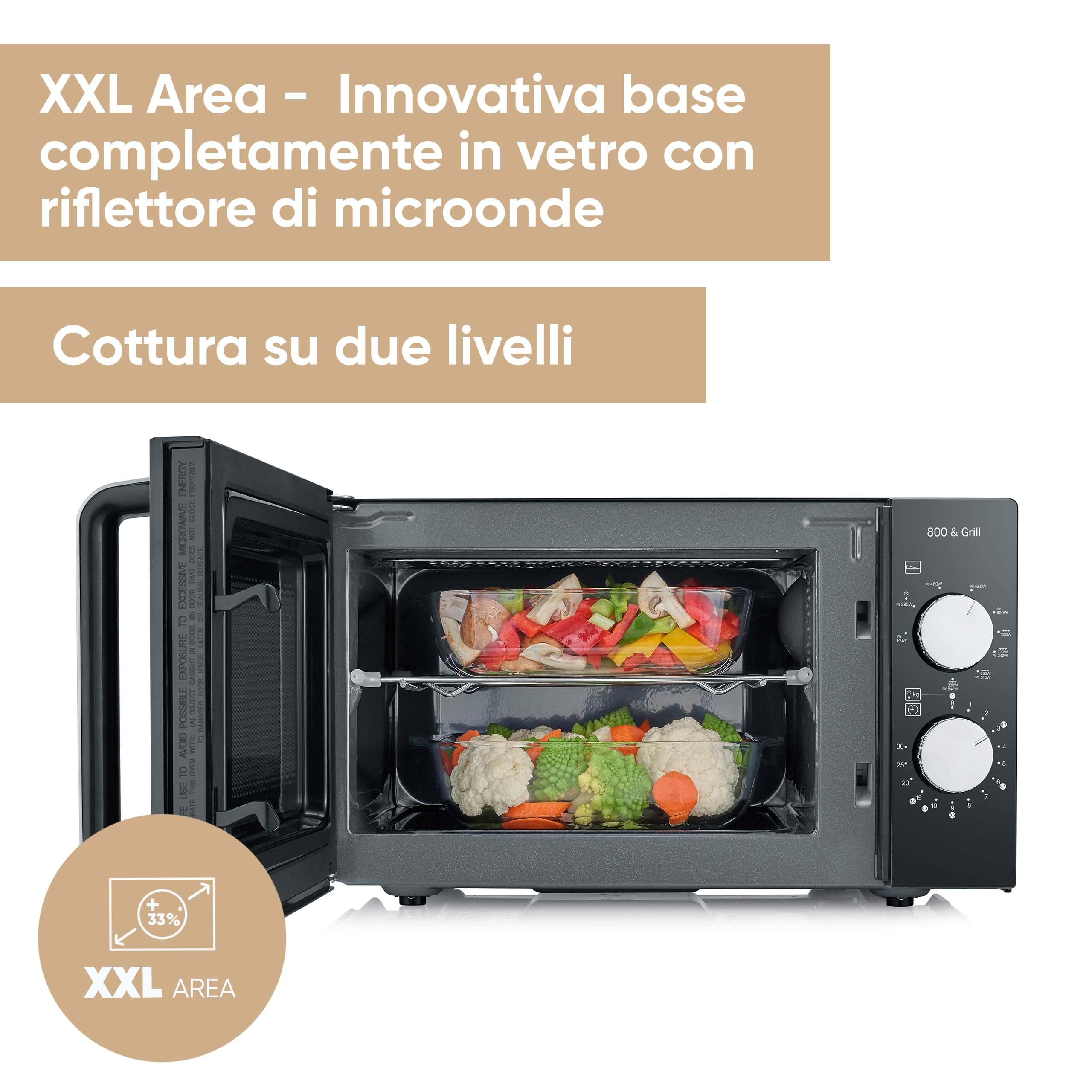 Severin MW 7761 Microonde 20 Litri Nero 800W