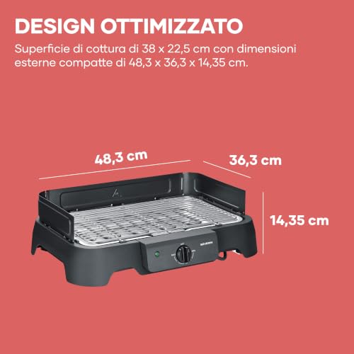 Severin Grigliate PG 8593 barbecue elettrico tavolo inox 2000 W