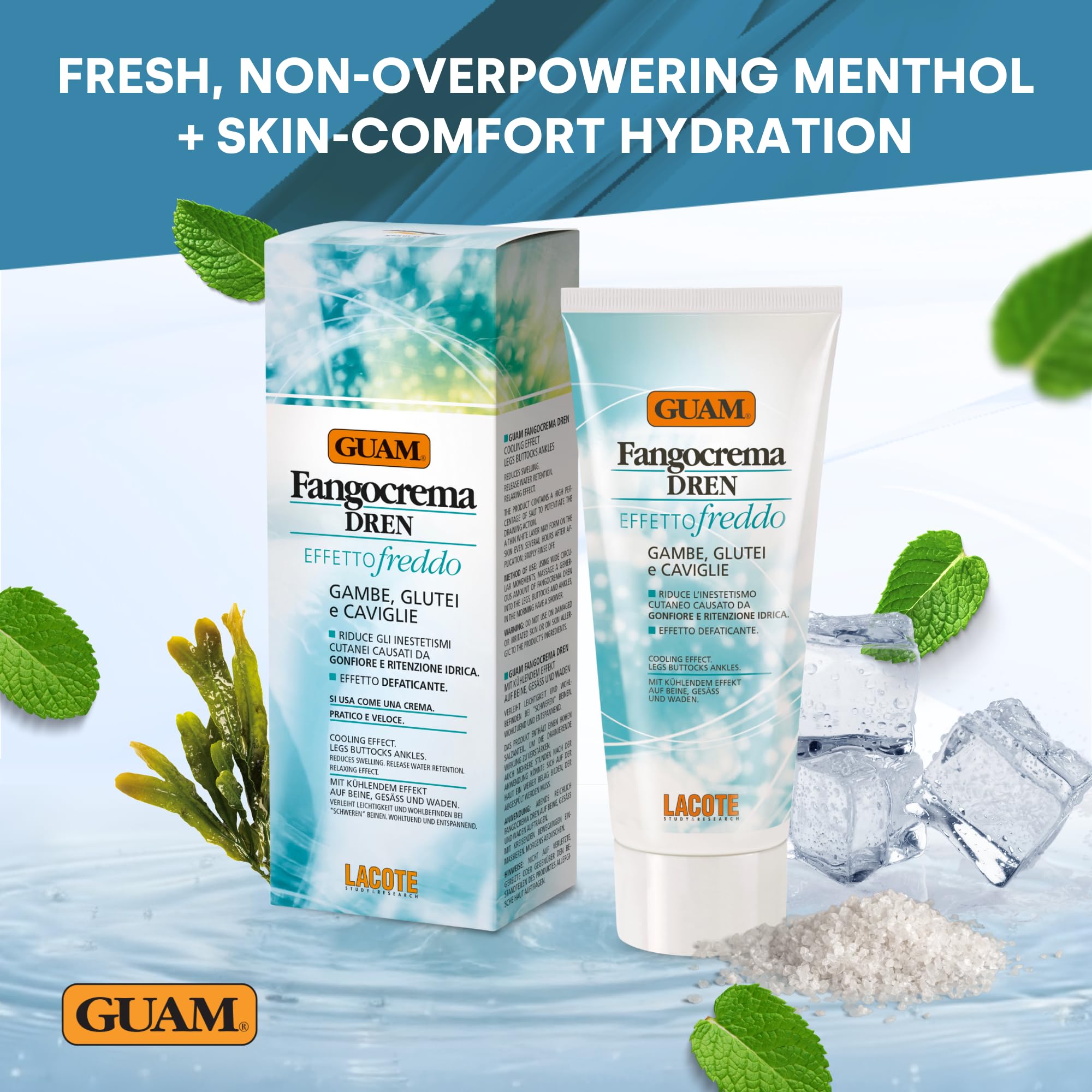 Guam Fangocrema Dren crema corpo 200 ml effetto freddo