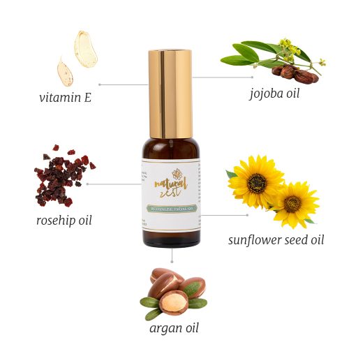 Natural Zest Revitalise Rosa Mosqueta Olio Viso 30ml
