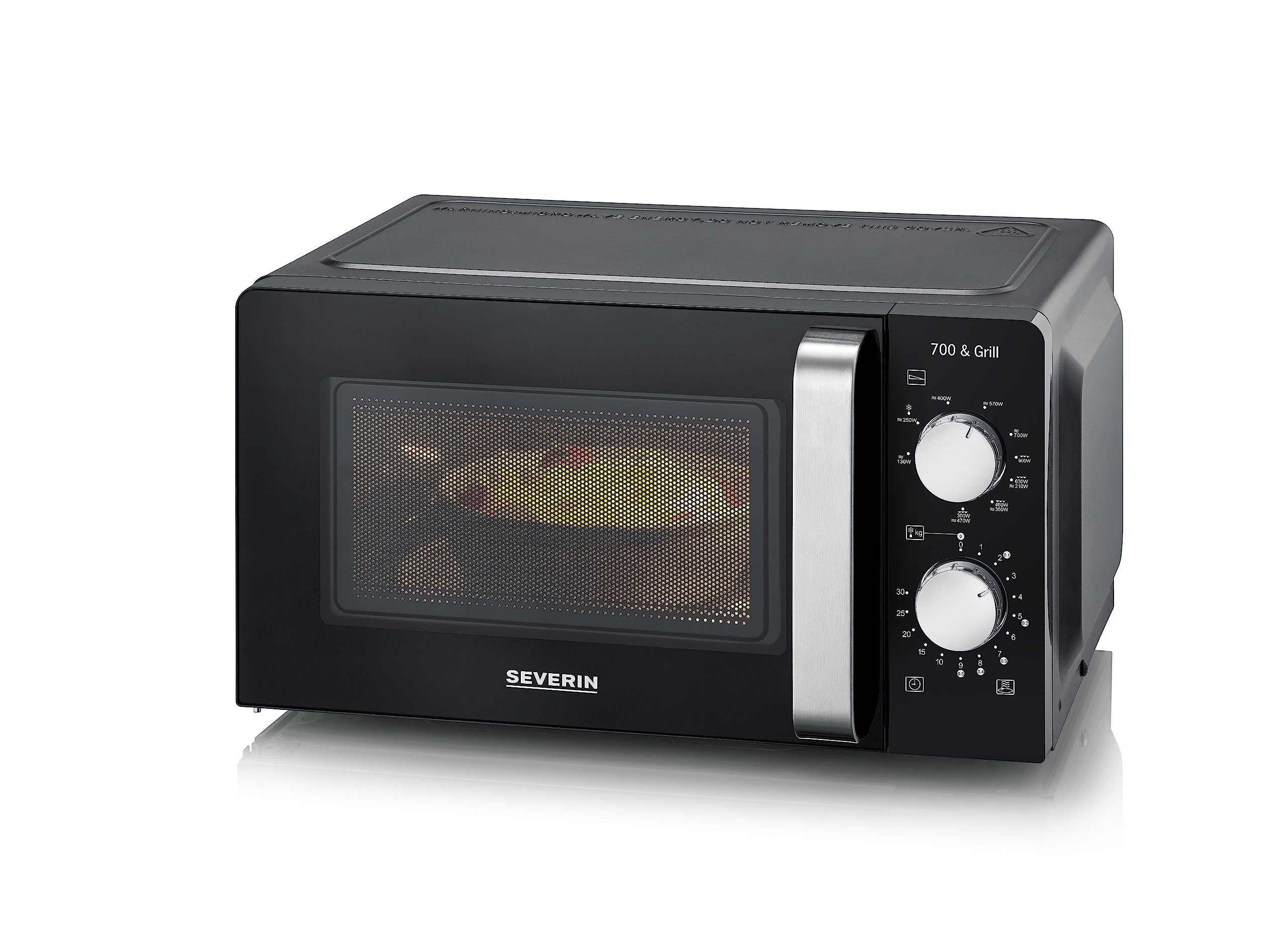 Severin MW 7781 Microonde con Grill 17L Nero 700W