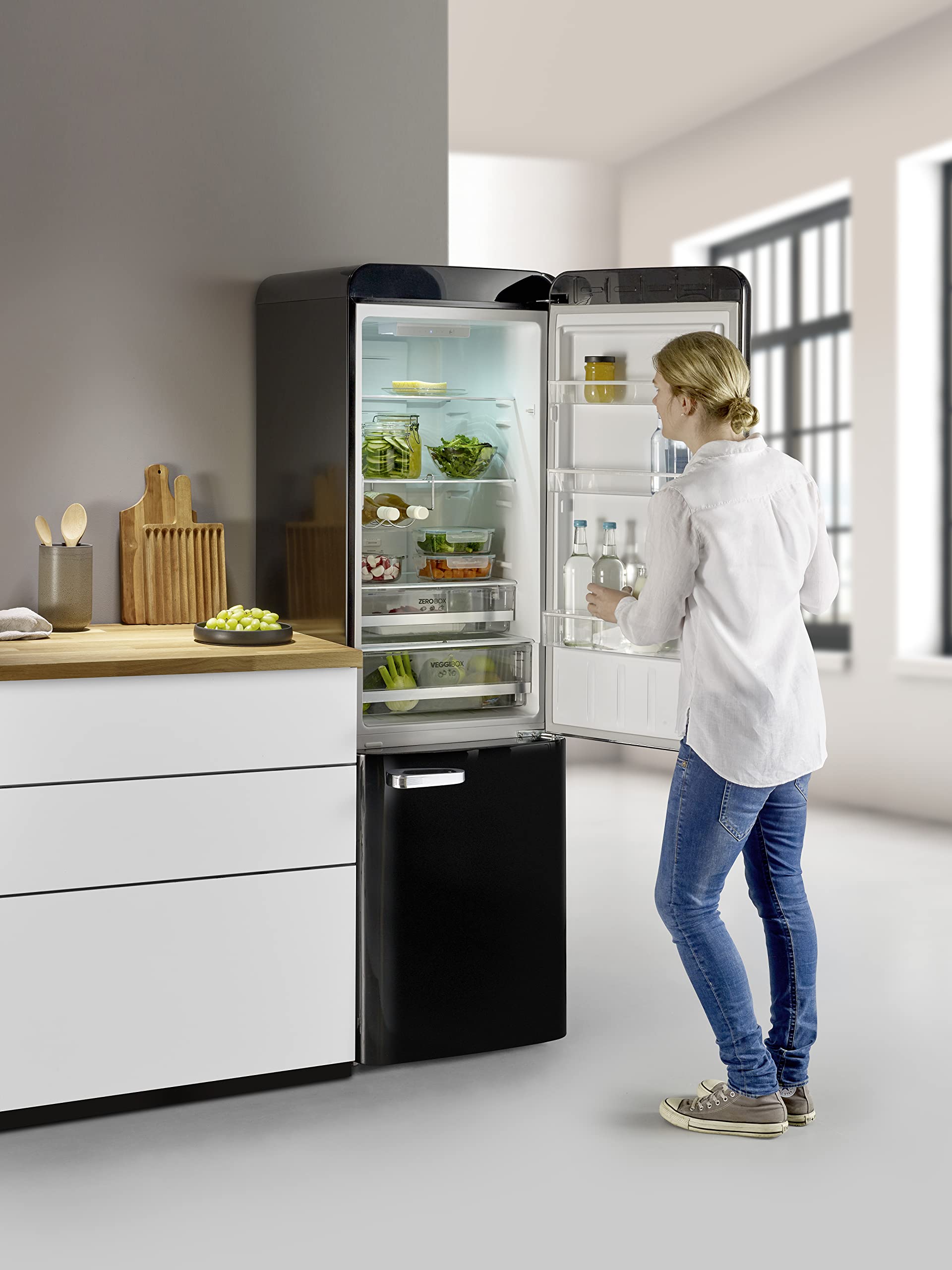 Severin RKG 8928 frigorifero combinato nero 250 L NoFrost