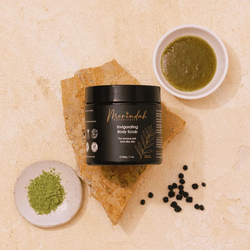 Merindah Botanicals Body Scrub corpo esfoliante idratante