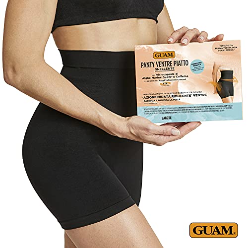 Guam Panty Ventre Piatto Nero XS-S con Alghe e Caffeina