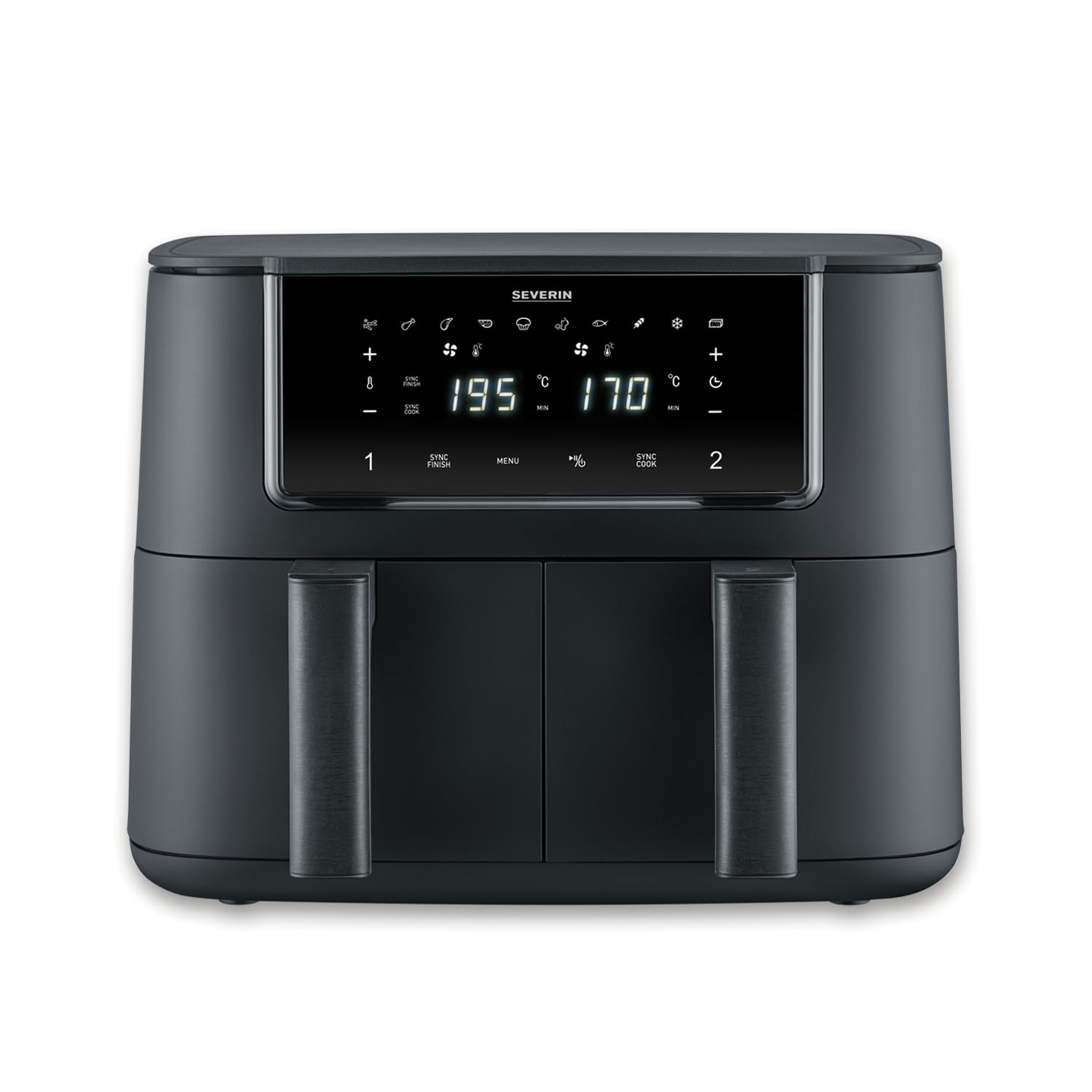 Severin FR 2463 friggitrice ad aria 8L Dual Zone 2600W 11 programmi