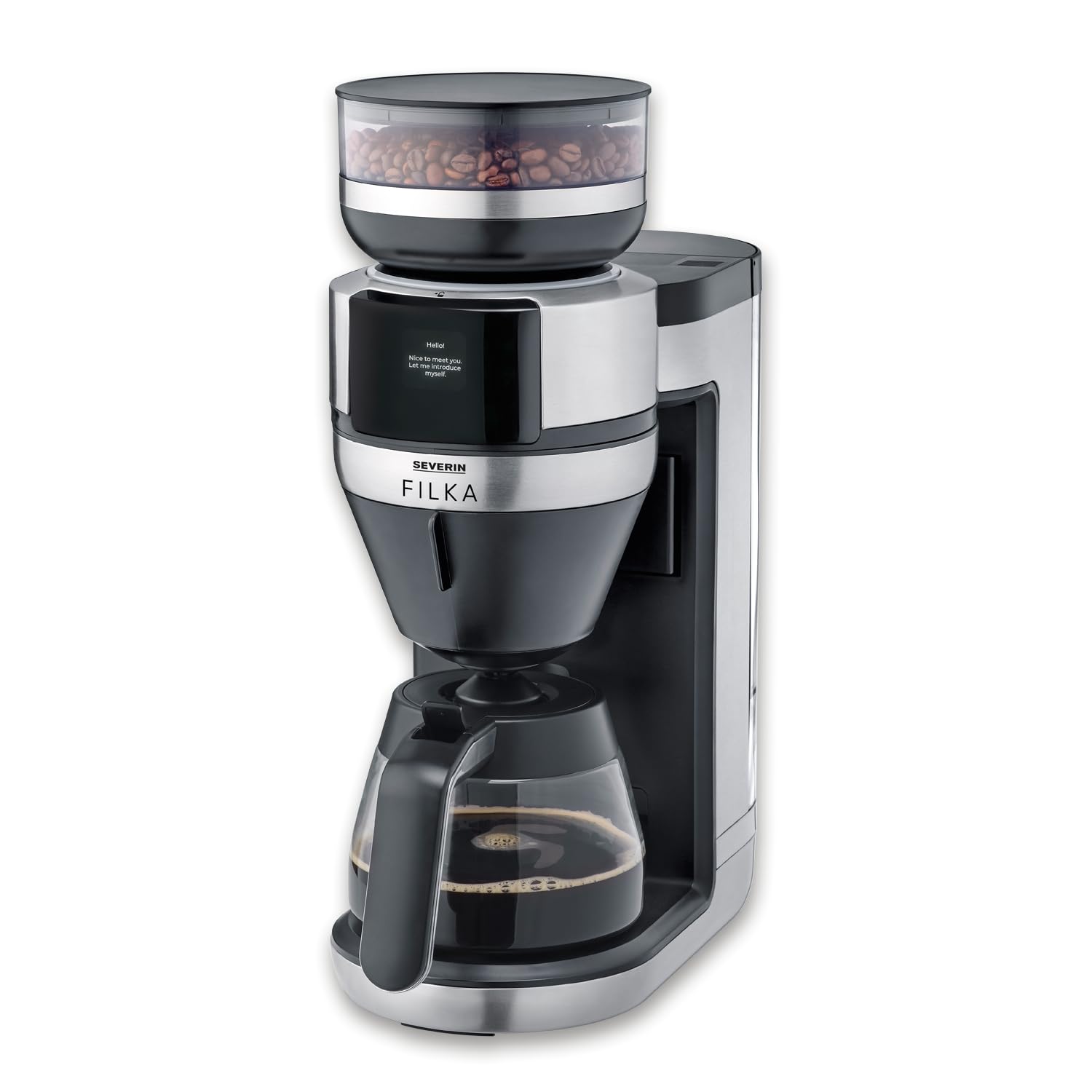 Severin Filka KA 4852 macchina caffè filtro con macinino nero