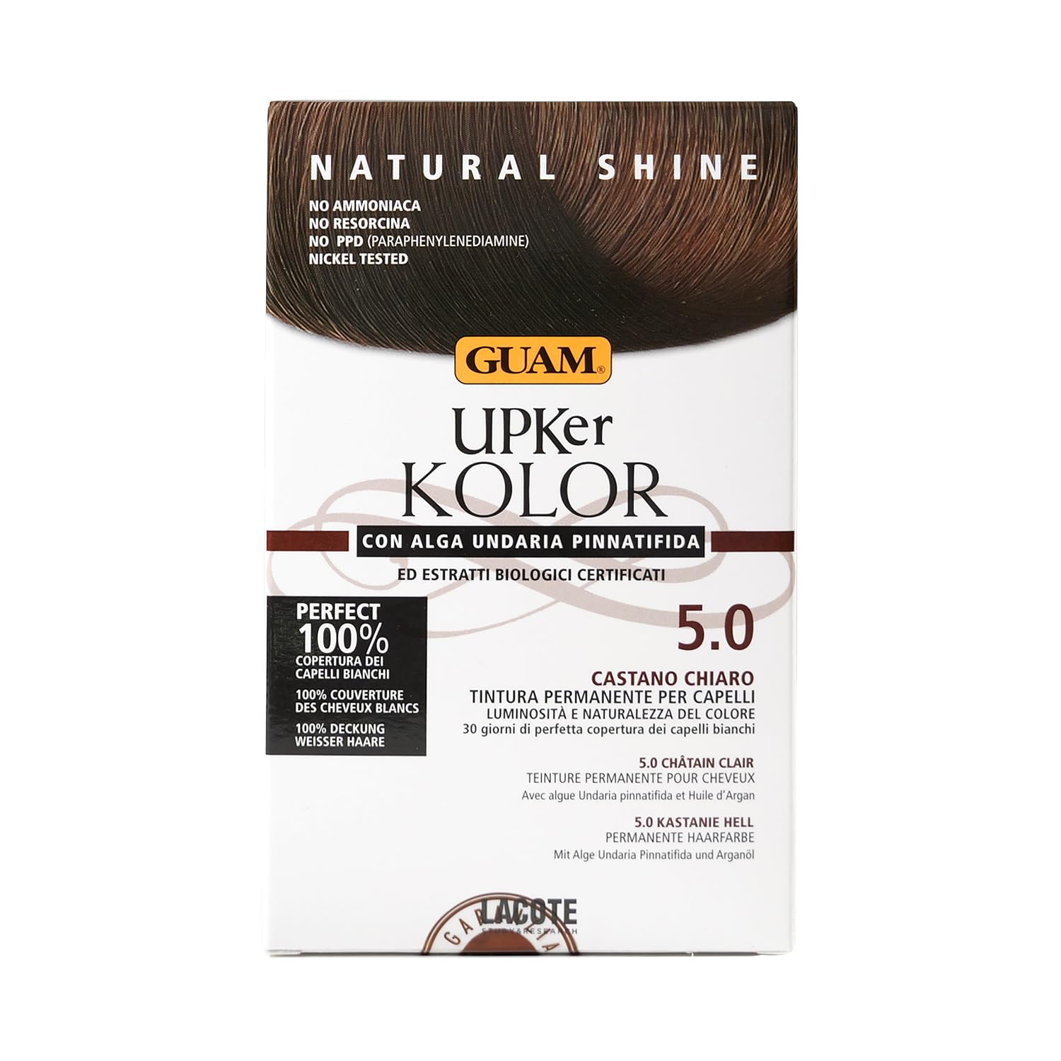 Guam Upker Kolor Tinta Capelli 5.0 Castano Chiaro