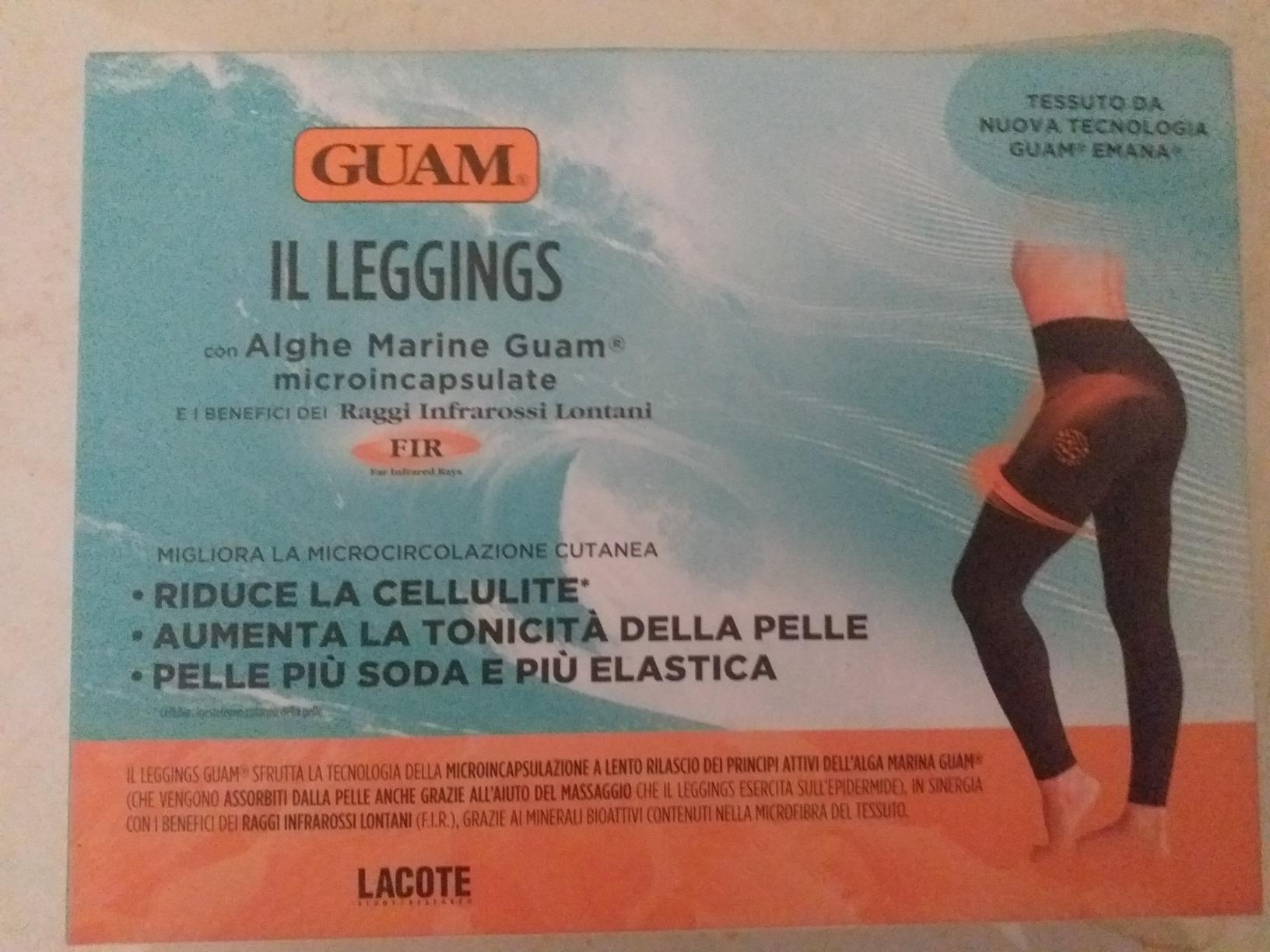 Guam Fibramar leggings alghe marine nero 42-44
