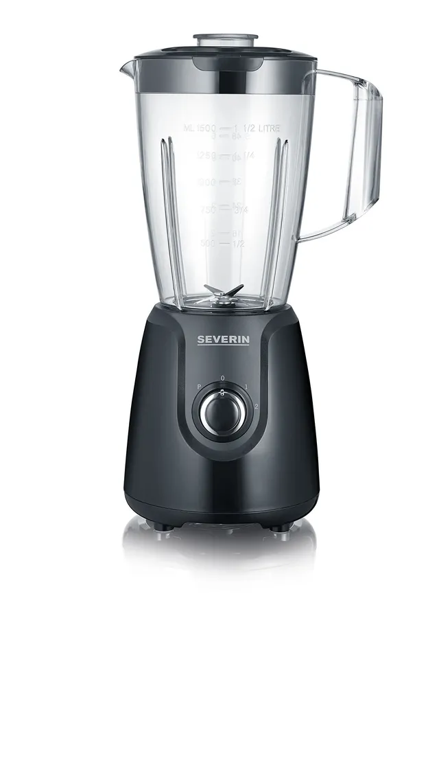 Severin SM 3707 frullatore nero 1,5L 600W tritan