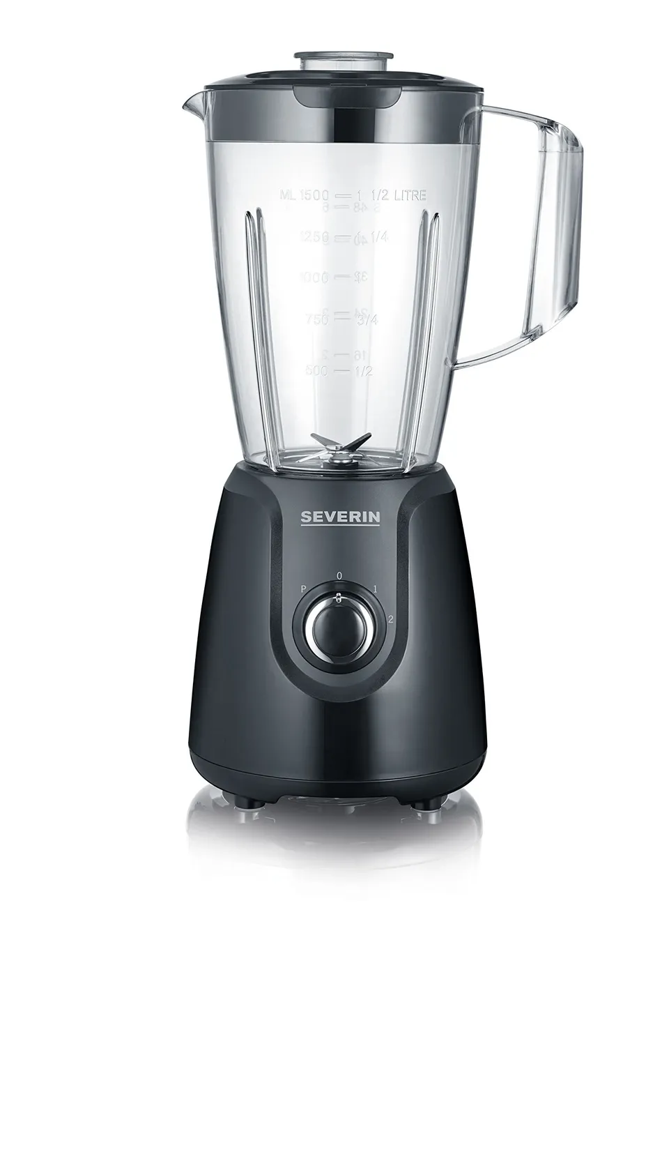 Severin SM 3707 frullatore nero 1,5L 600W tritan