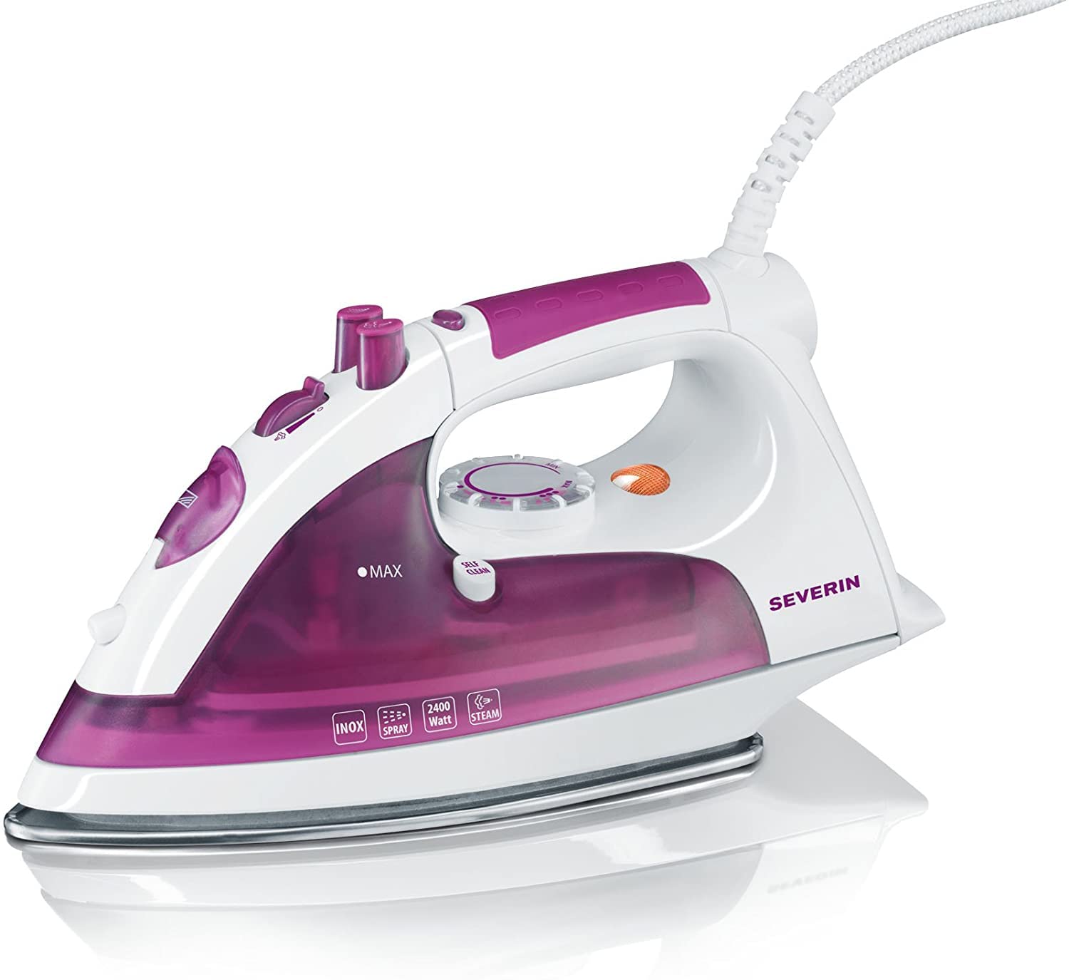 Severin BA 3256 Ferro da Stiro a Vapore Bianco/Blu 2400 W