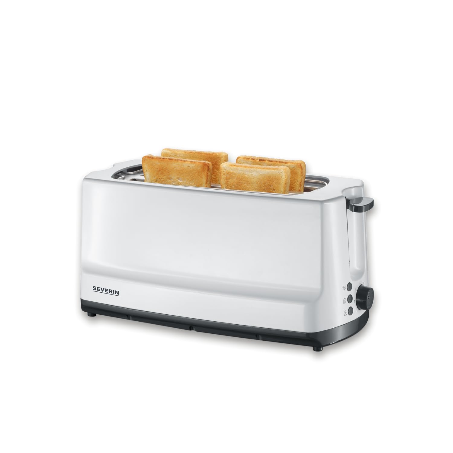Severin AT 2232 tostapane 2 fette inox 800 W bianco