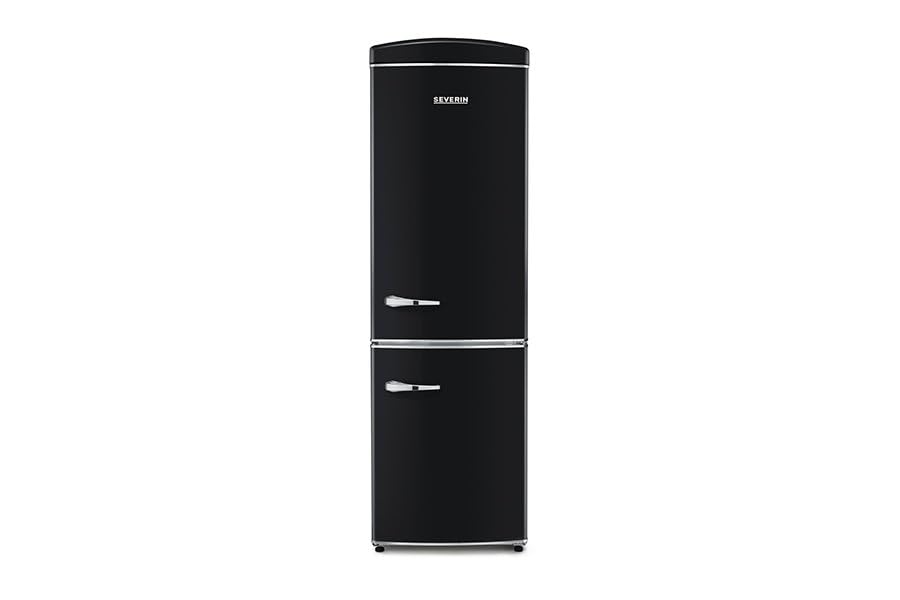 Severin RKG 8998 Frigo Combinato NoFrost 315 L Nero Retrò