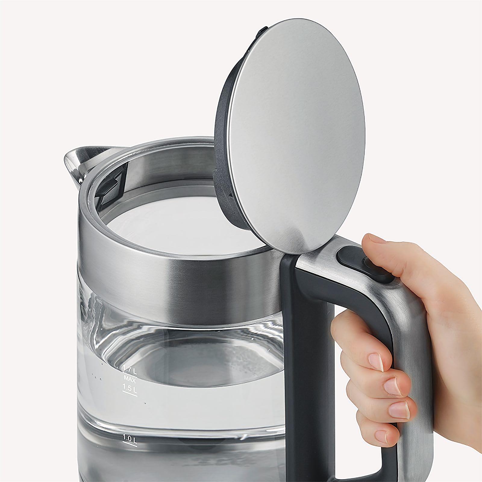 Severin WK 3420 Bollitore Vetro 1,7 L 2200 W Look Retrò