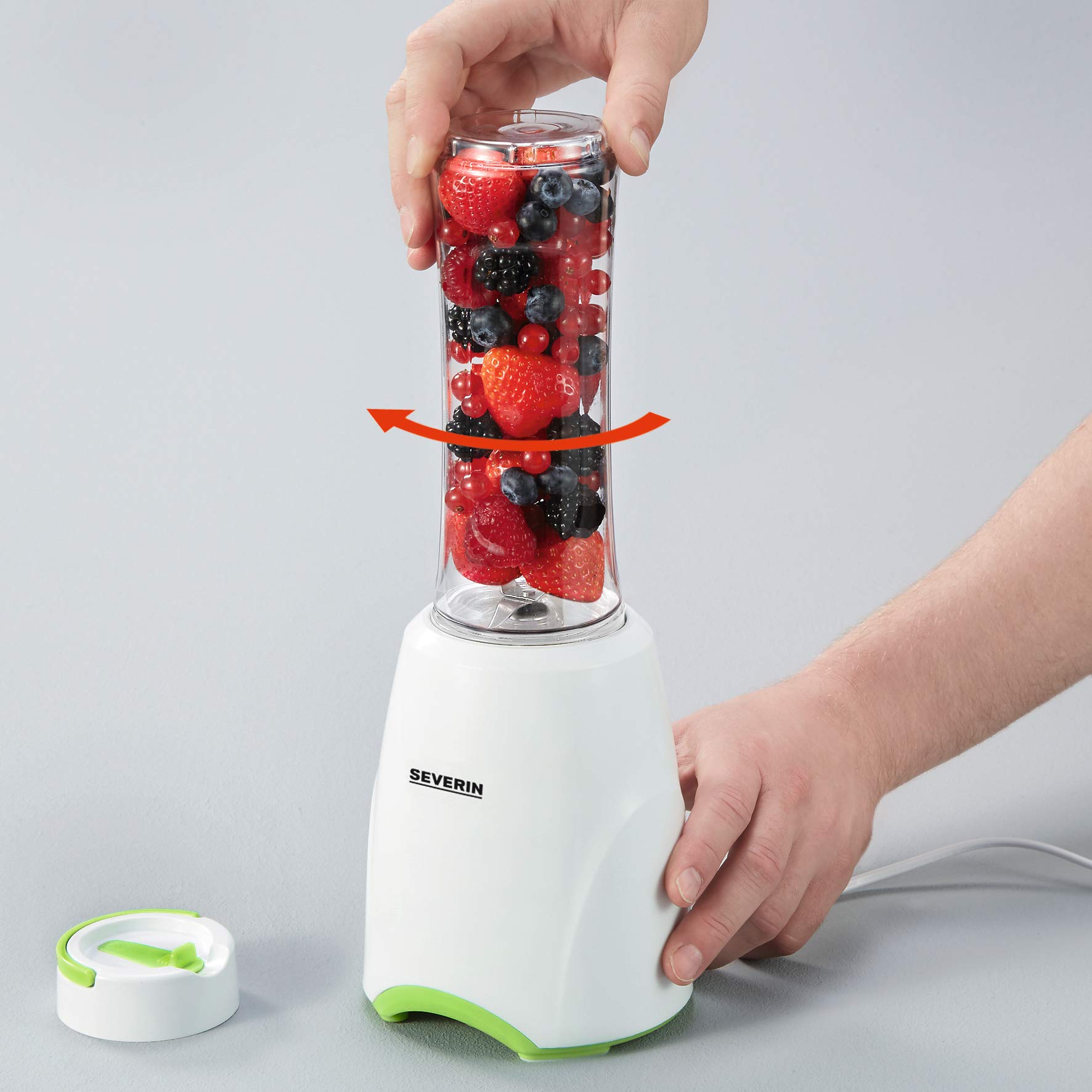 Severin SM 3735 Frullatore Smoothie 600ml Bianco/Verde