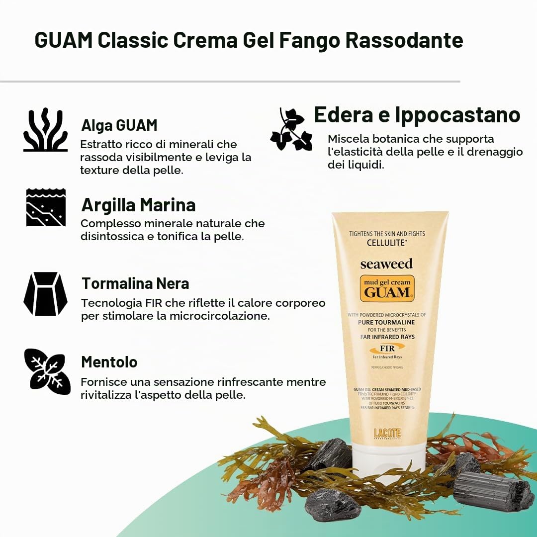 Guam Tourmaline F.I.R. Crema Gel Fanghi d'Alga 200 ml