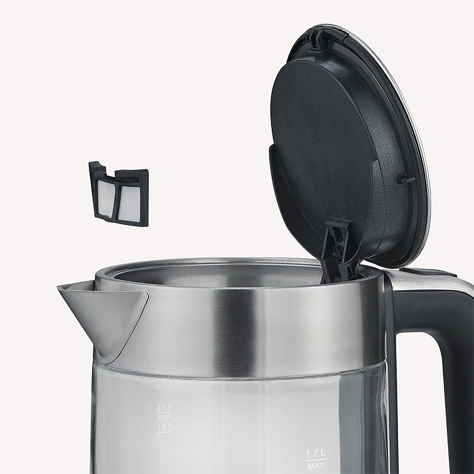 Severin WK 3420 Bollitore Vetro 1,7 L 2200 W Look Retrò