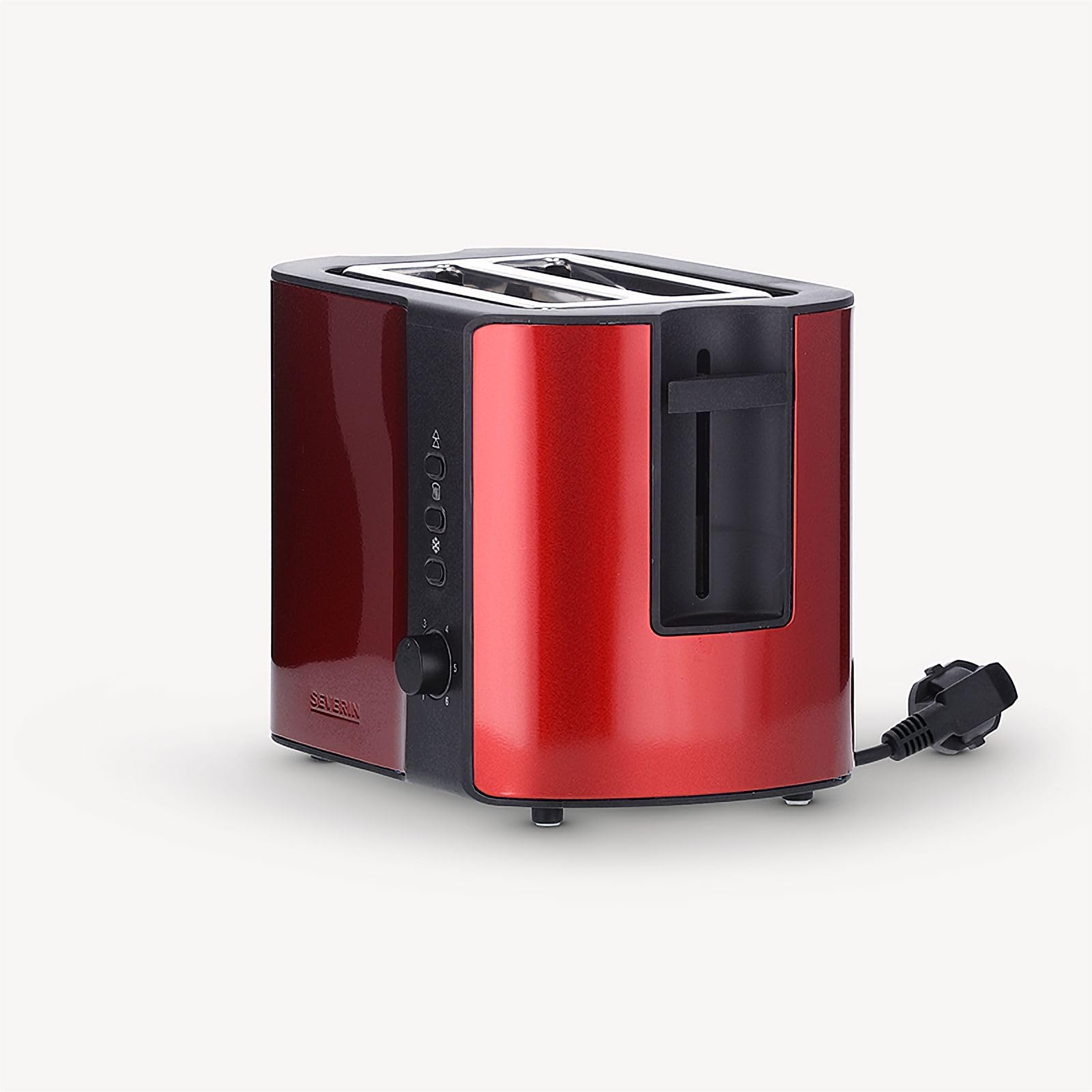 Severin AT 2217 tostapane rosso 2 fette 800W panini