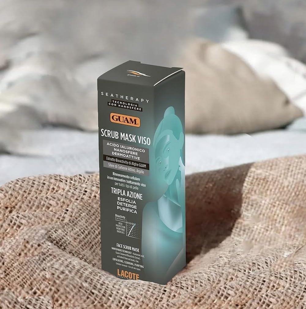 Guam Seatherapy Scrub Mask viso 75 ml carbone e argilla