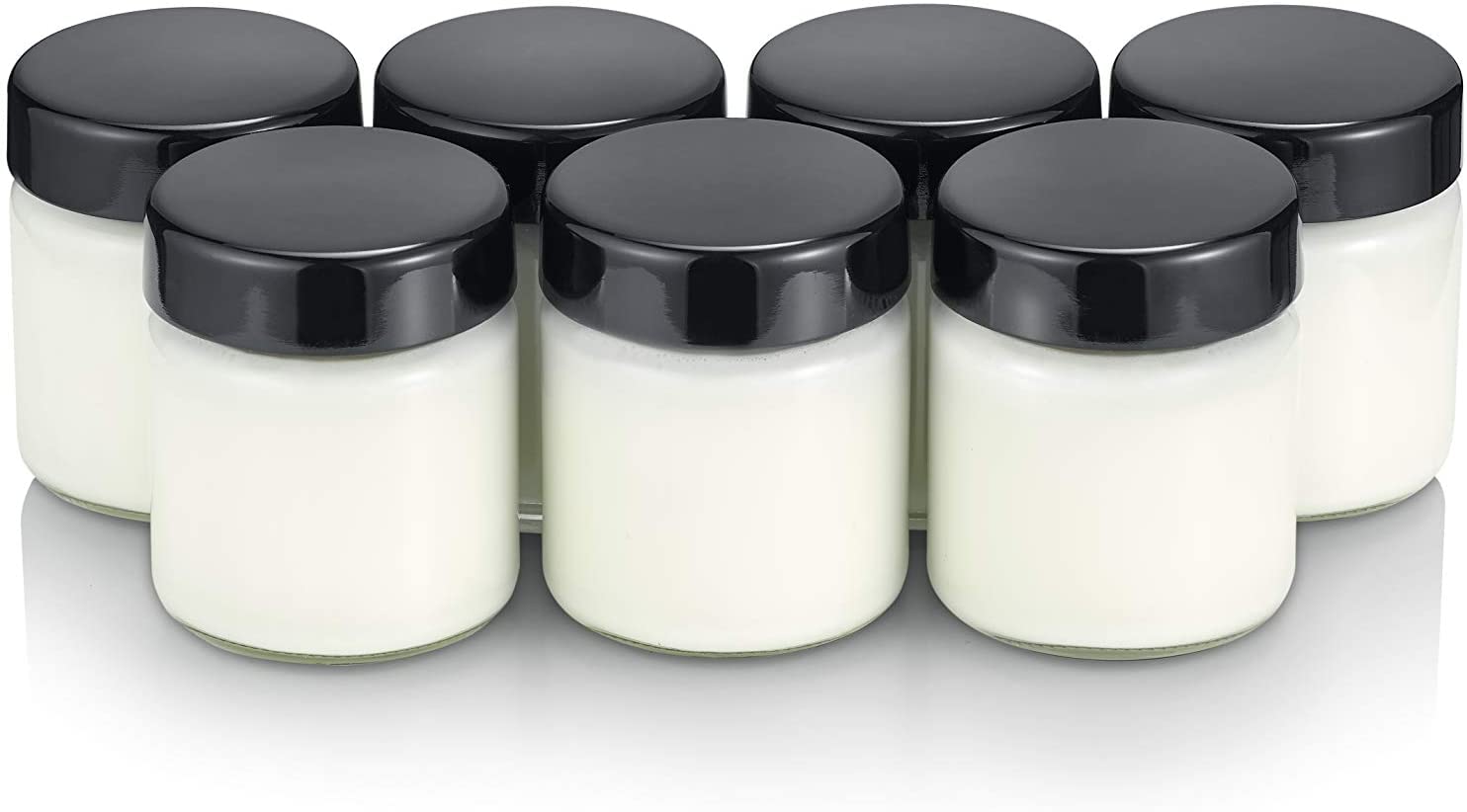 Severin ZB 3514 Set 7 Vasetti Vetro 150 ml con Coperchio