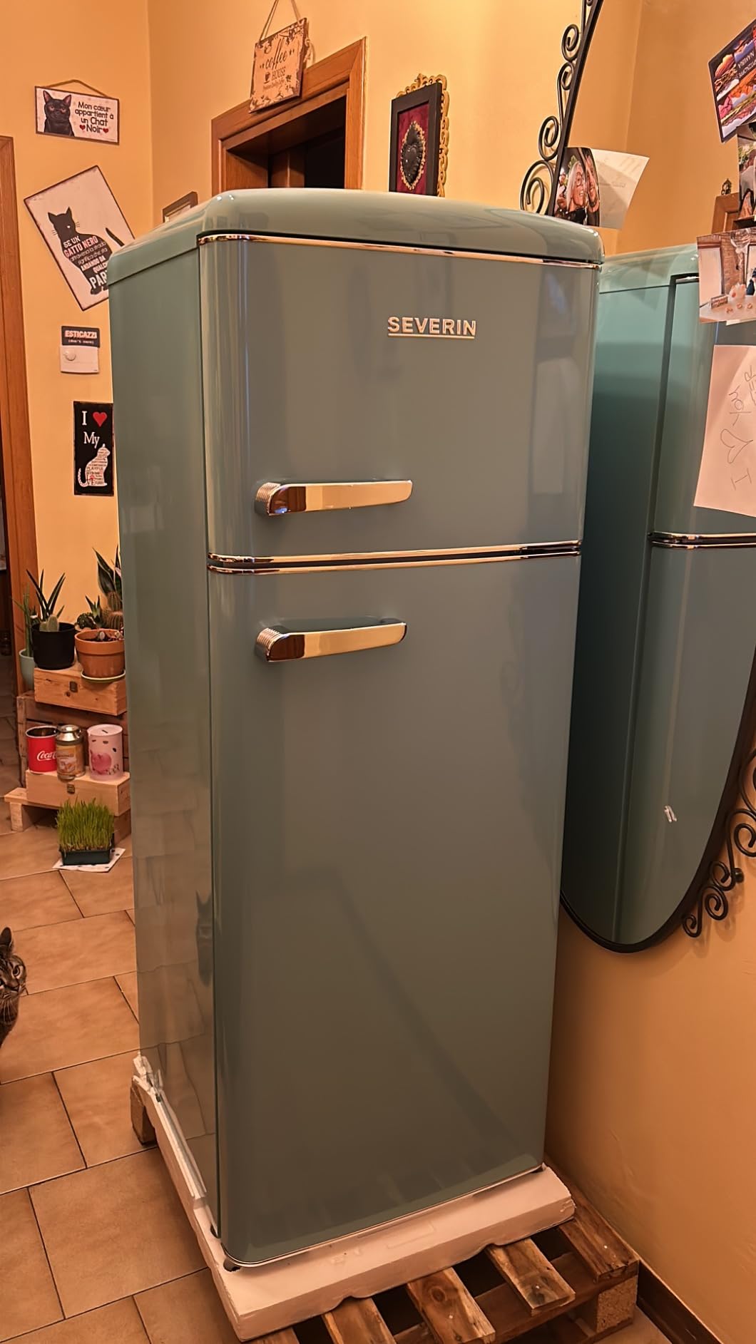 Severin RKG 8934 frigorifero doppia porta 206 litri turchese