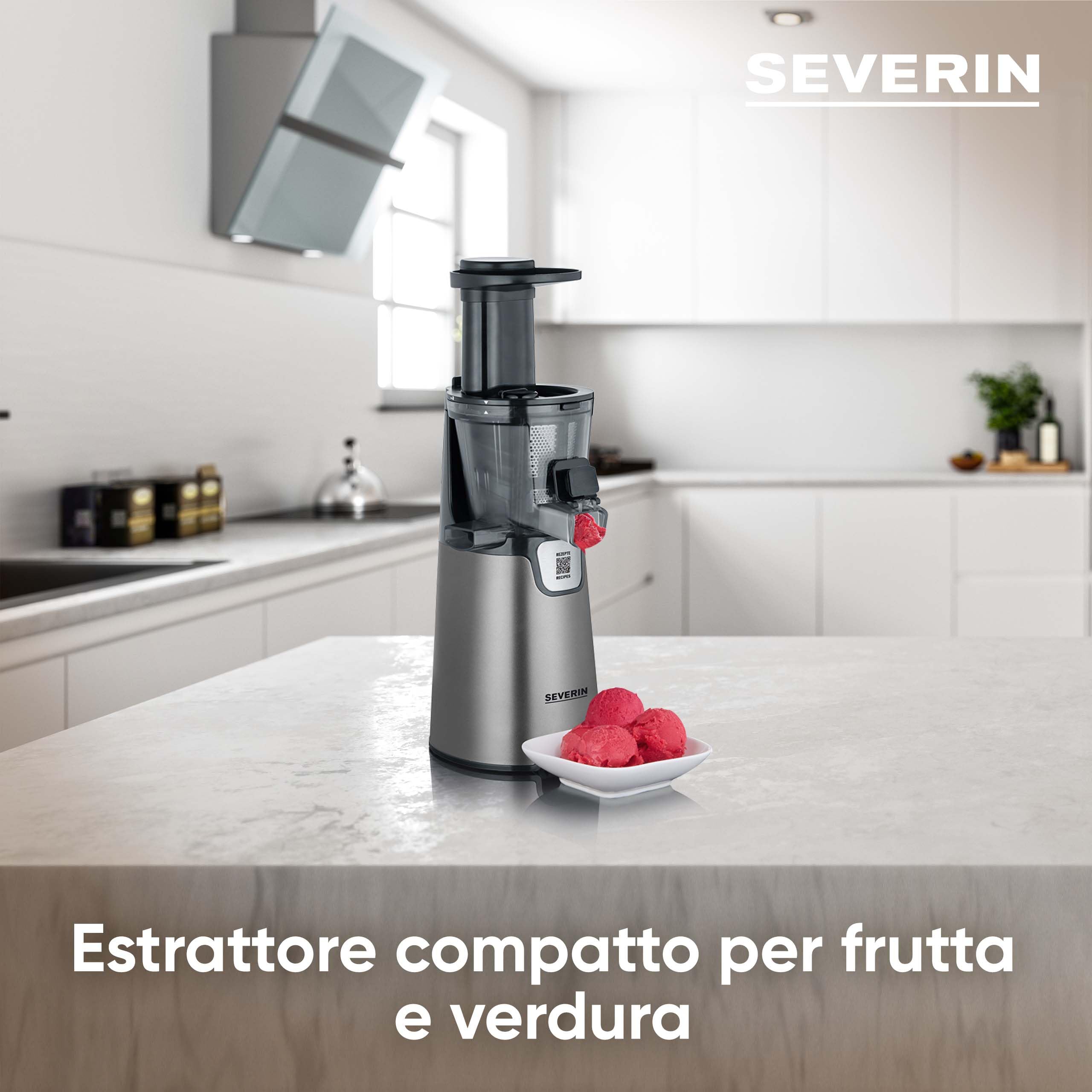 Severin ES 3571 Estrattore Succo Slow Juicer 1 L Acciaio