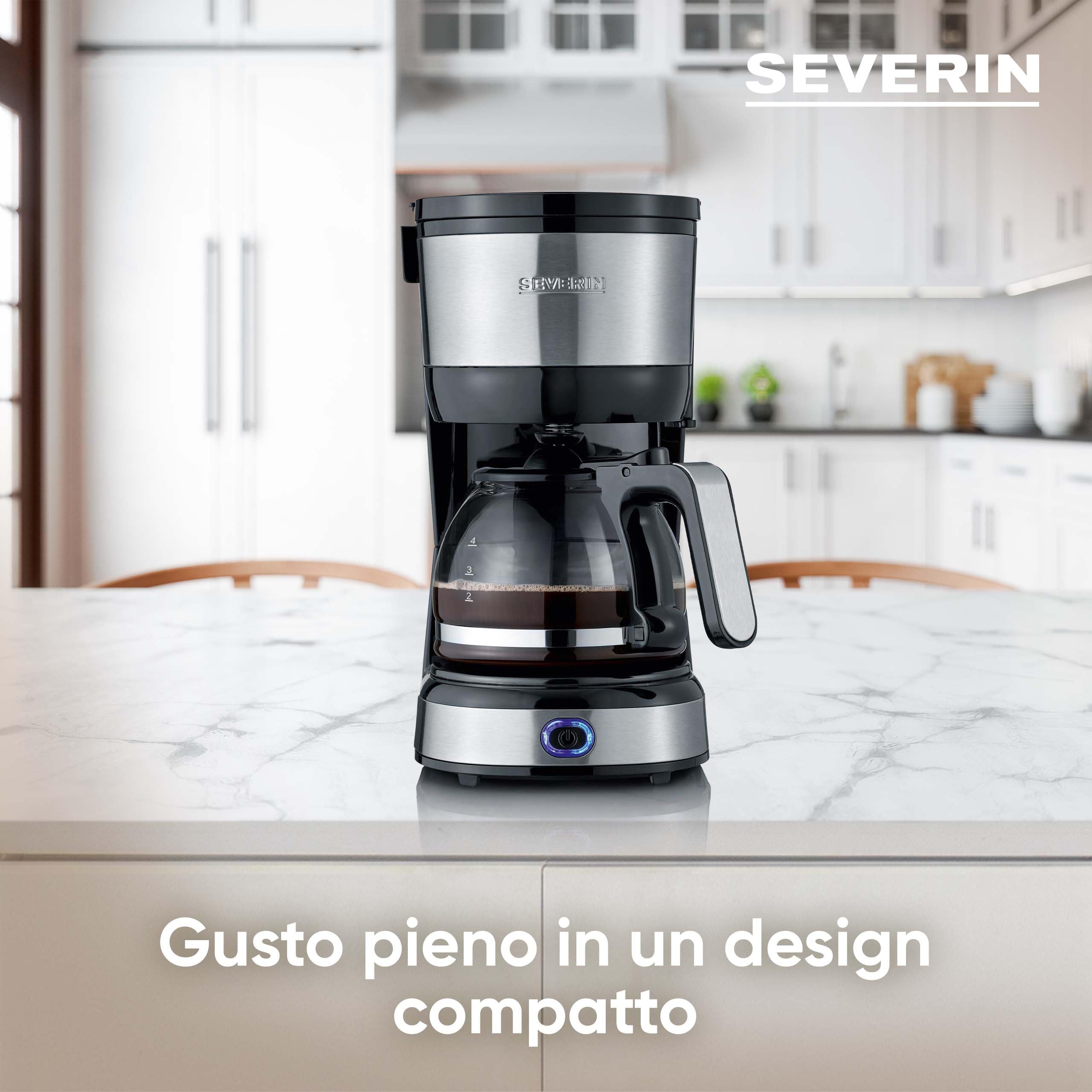 Severin Caffè e colazione KA 4808 macchina caffè americano 0,5 L inox