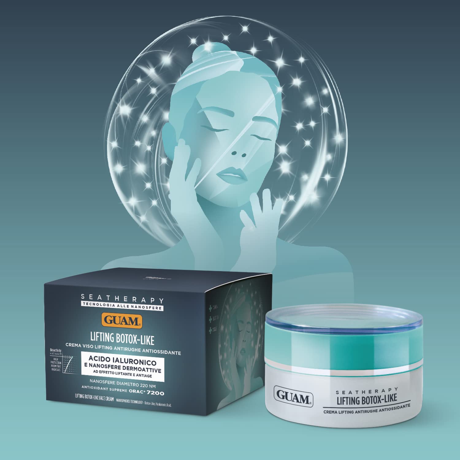Guam SeaTherapy Crema Viso Lifting Antirughe 50 ml