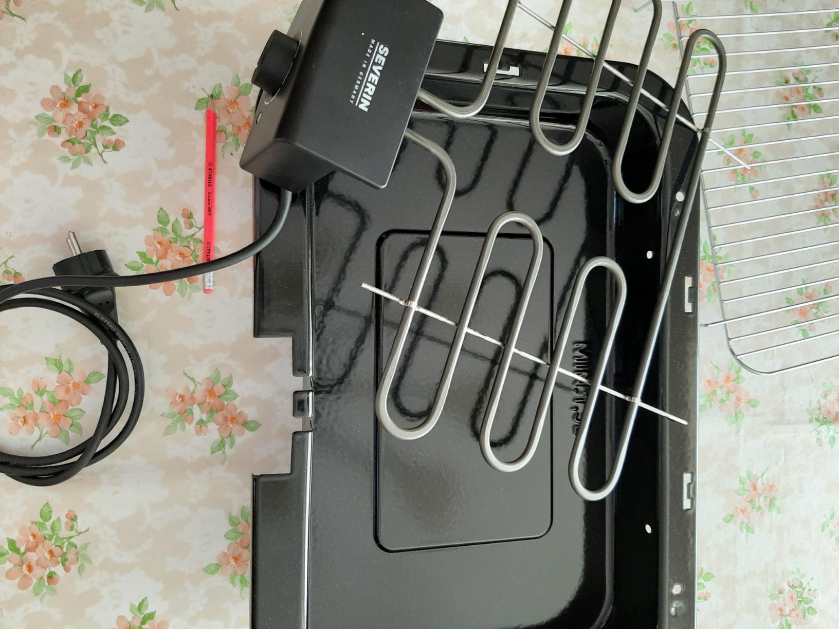 Severin PG 2790 barbecue elettrico nero 2500W termostato