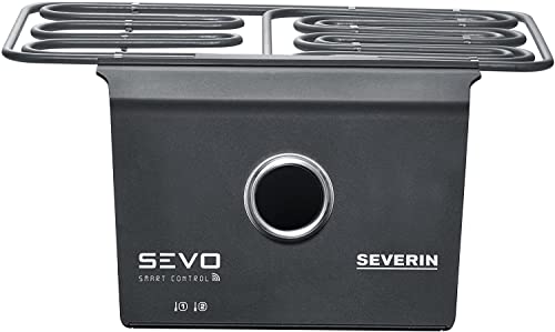 Severin Sevo Smart Control kit barbecue elettrico nero