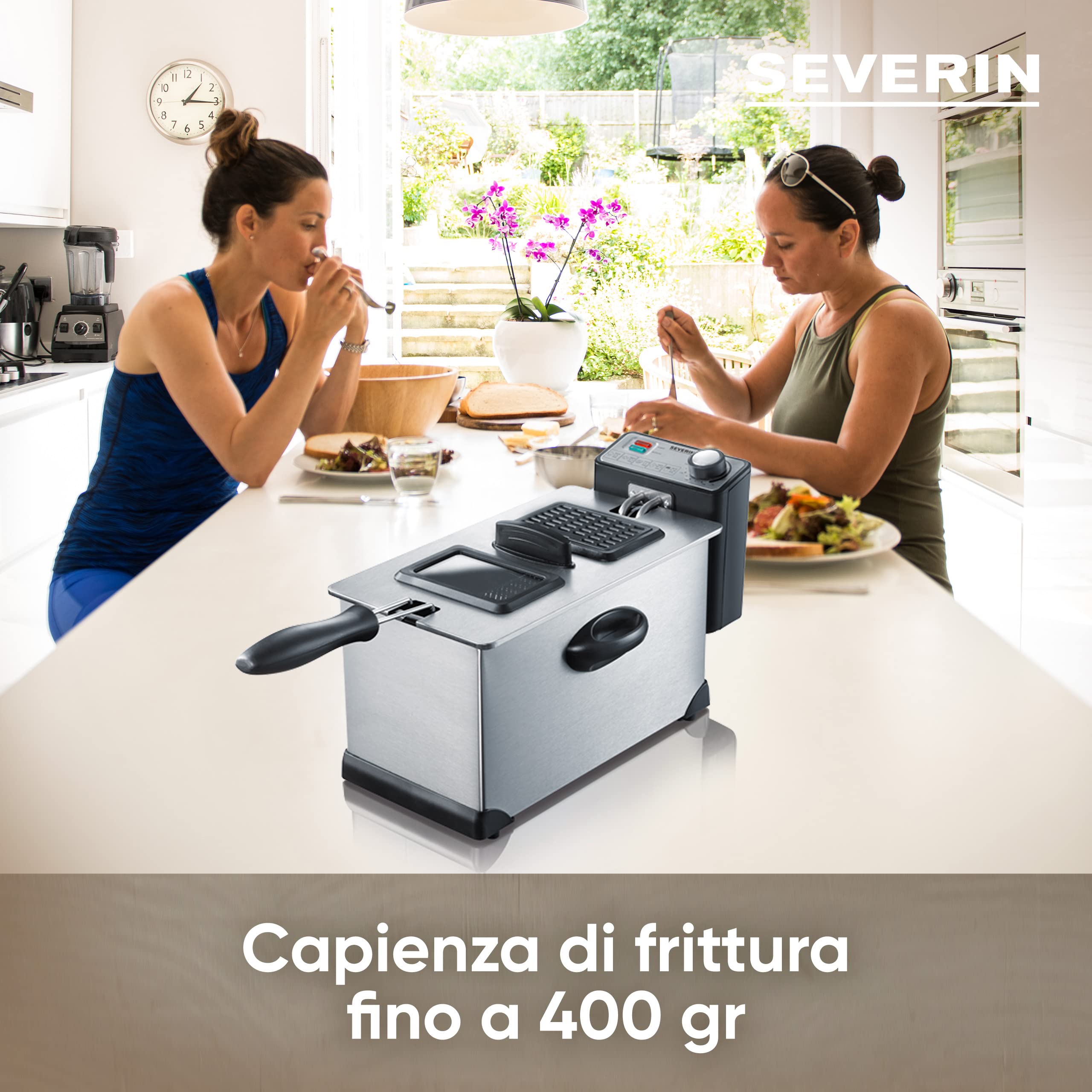 Severin FR 2431 friggitrice elettrica 3 litri inox