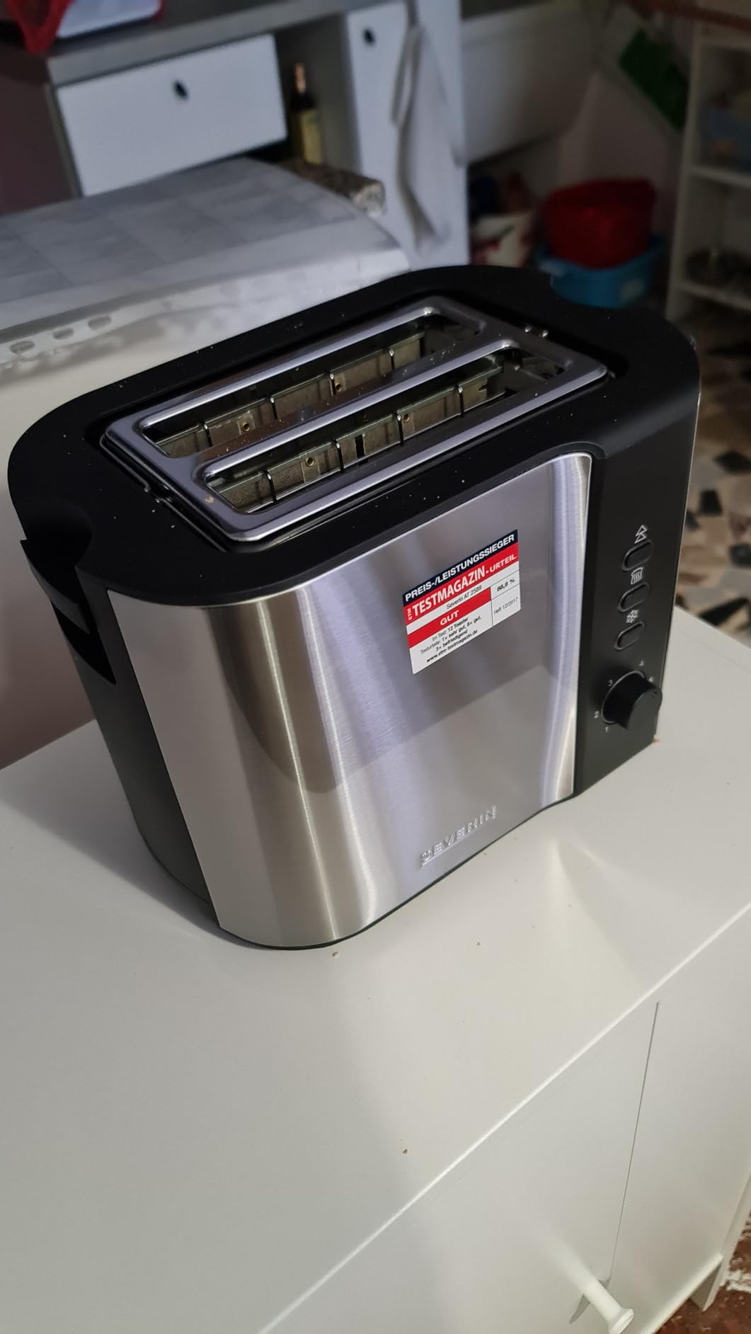 Severin AT 2589 Tostapane 800 W Argento Acciaio Inox