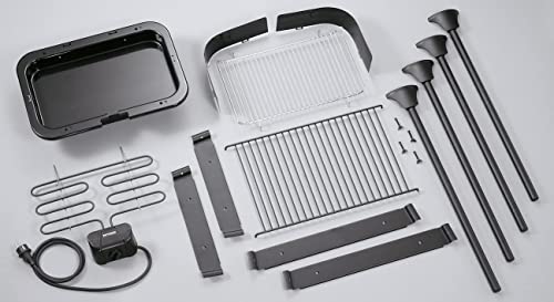 Severin PG 2792 barbecue elettrico 2500W nero con piedi