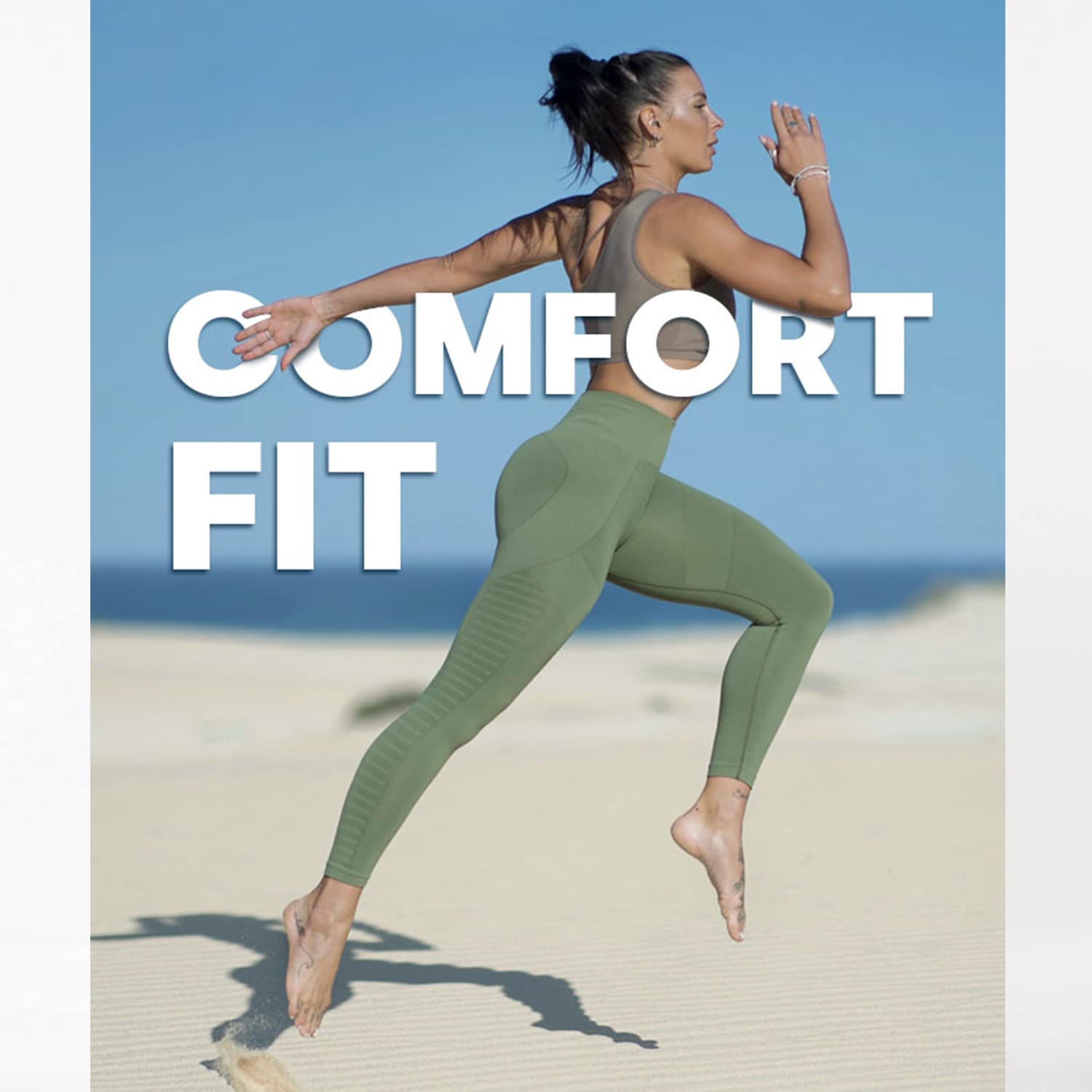 Guam Fibramar Leggings Comfort Fit Verde L-XL Sport