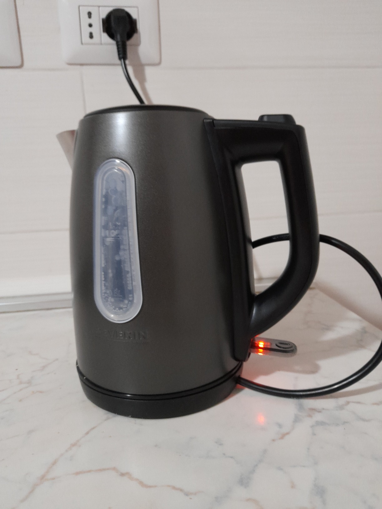 Severin WK 9540 Bollitore Elettrico 1 L Nero/Grigio