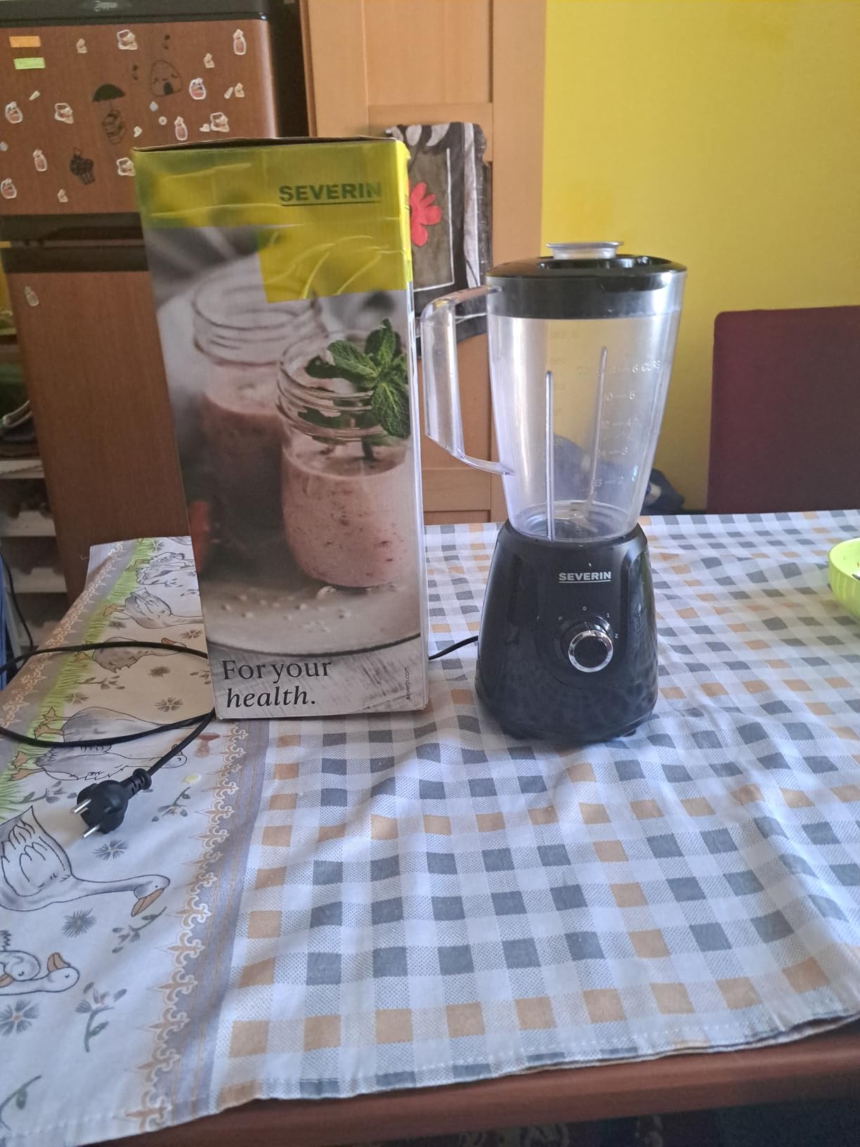Severin SM 3707 frullatore nero 1,5L 600W tritan