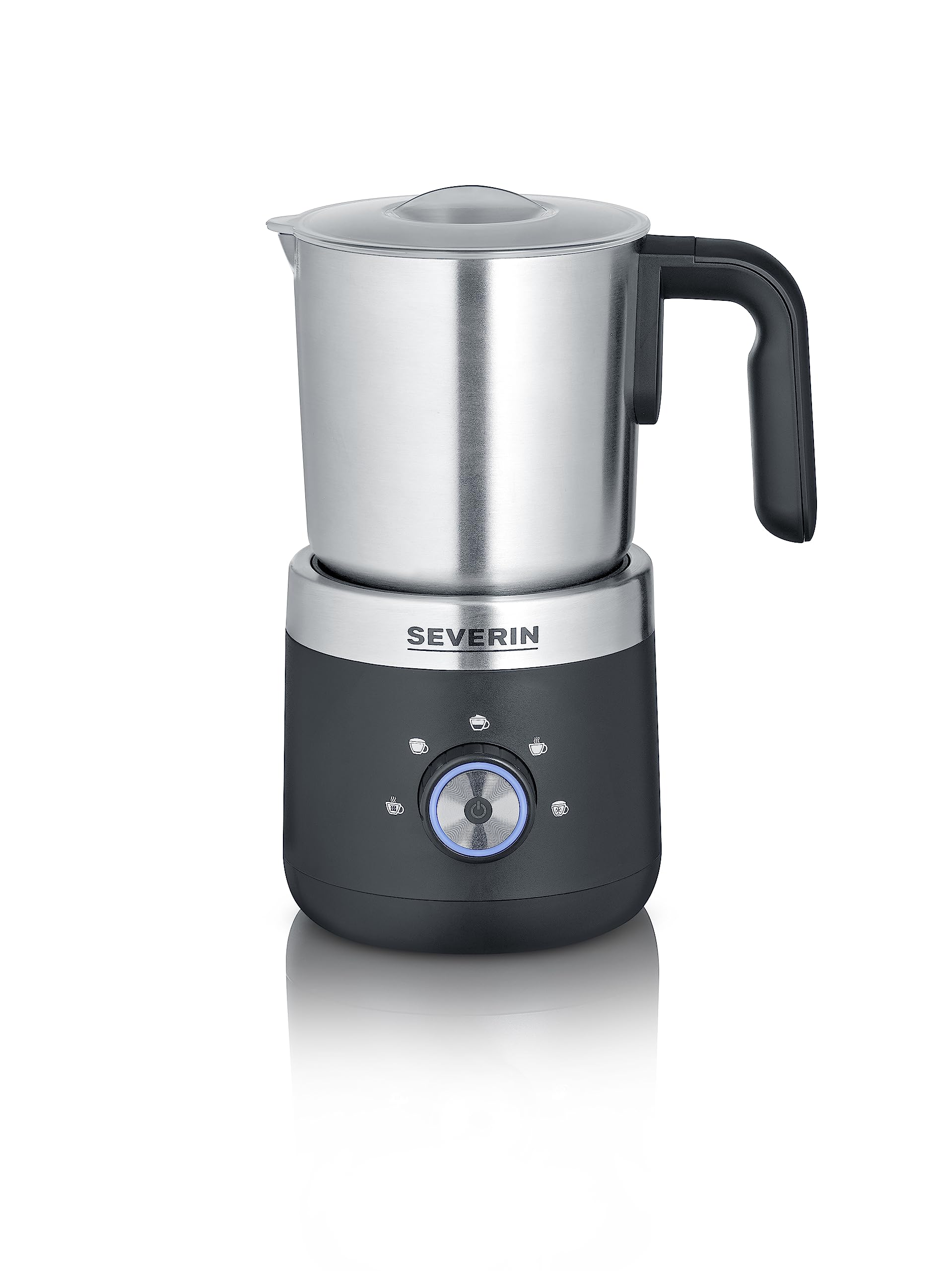 Severin SM 3590 Montalatte senza Filo Nero Pile Incluse