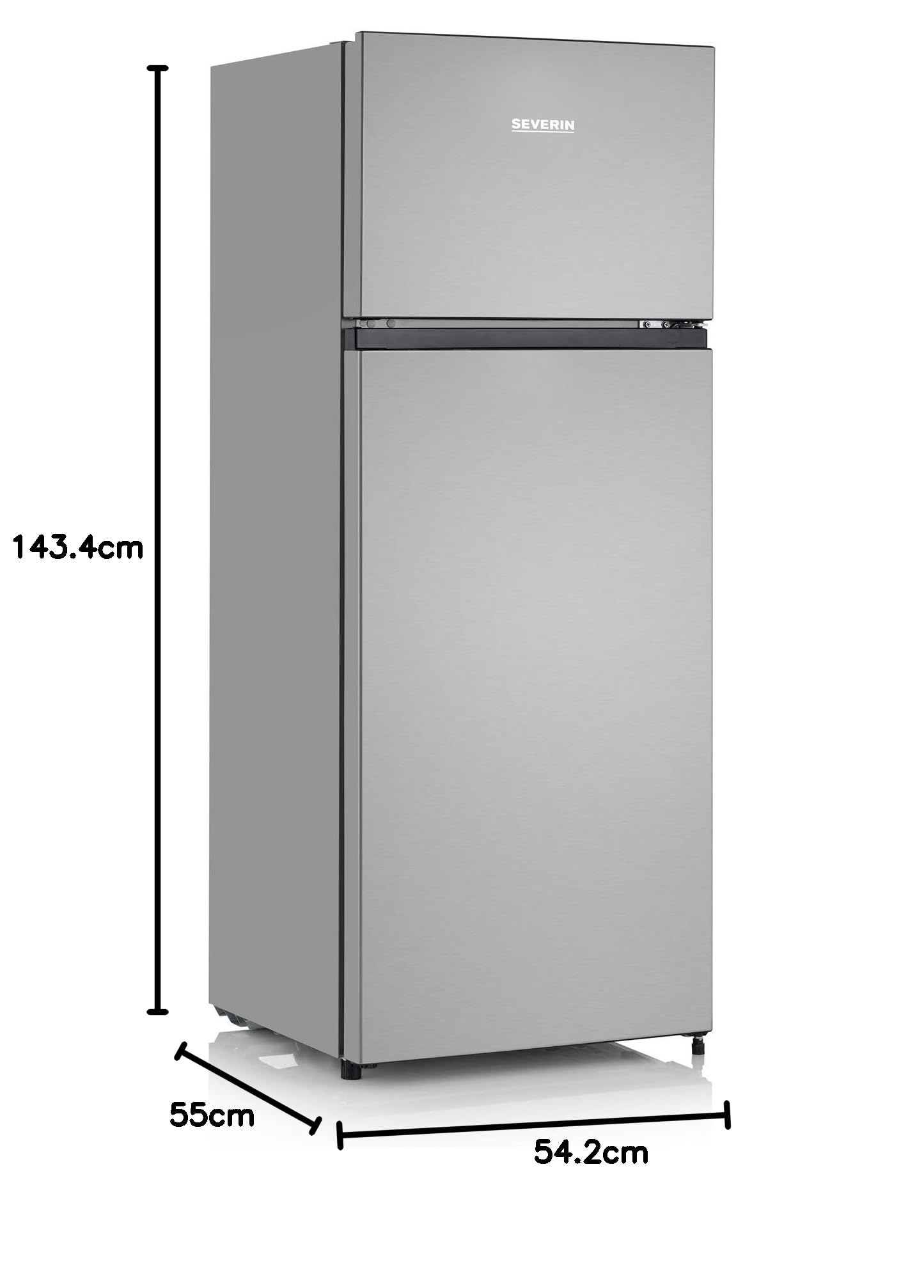 SEVERIN DT 8761 frigorifero doppia porta 197 L LED 40 dB