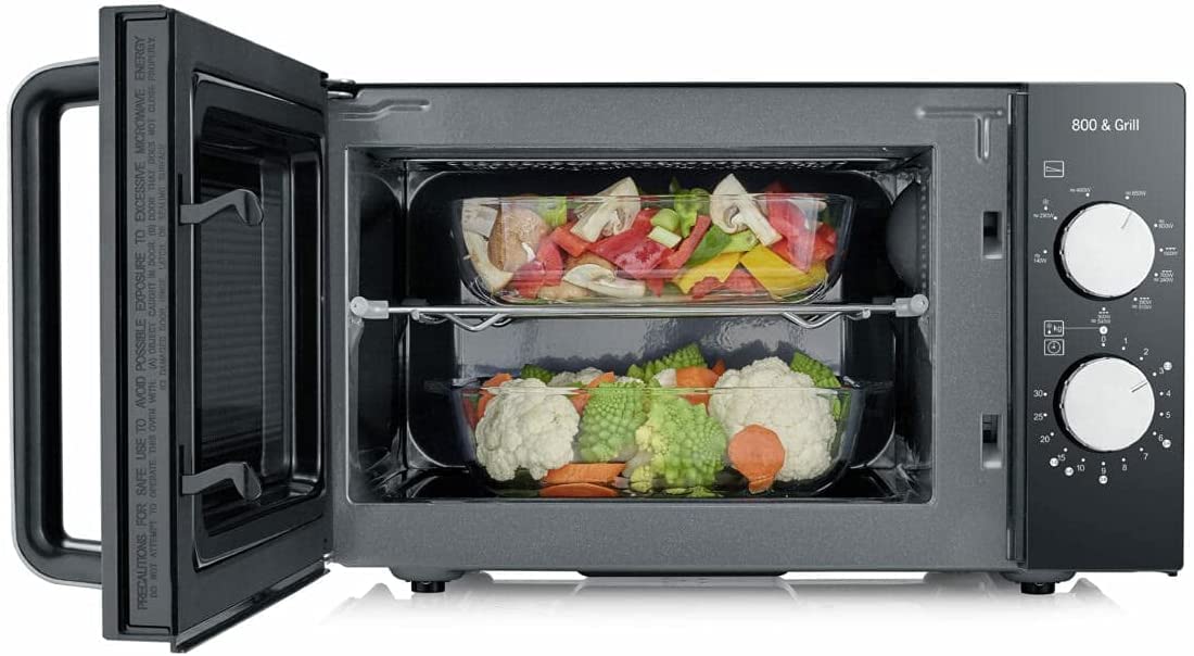 Severin MW 7762 Microonde Grill 20L 800W Nero/Inox
