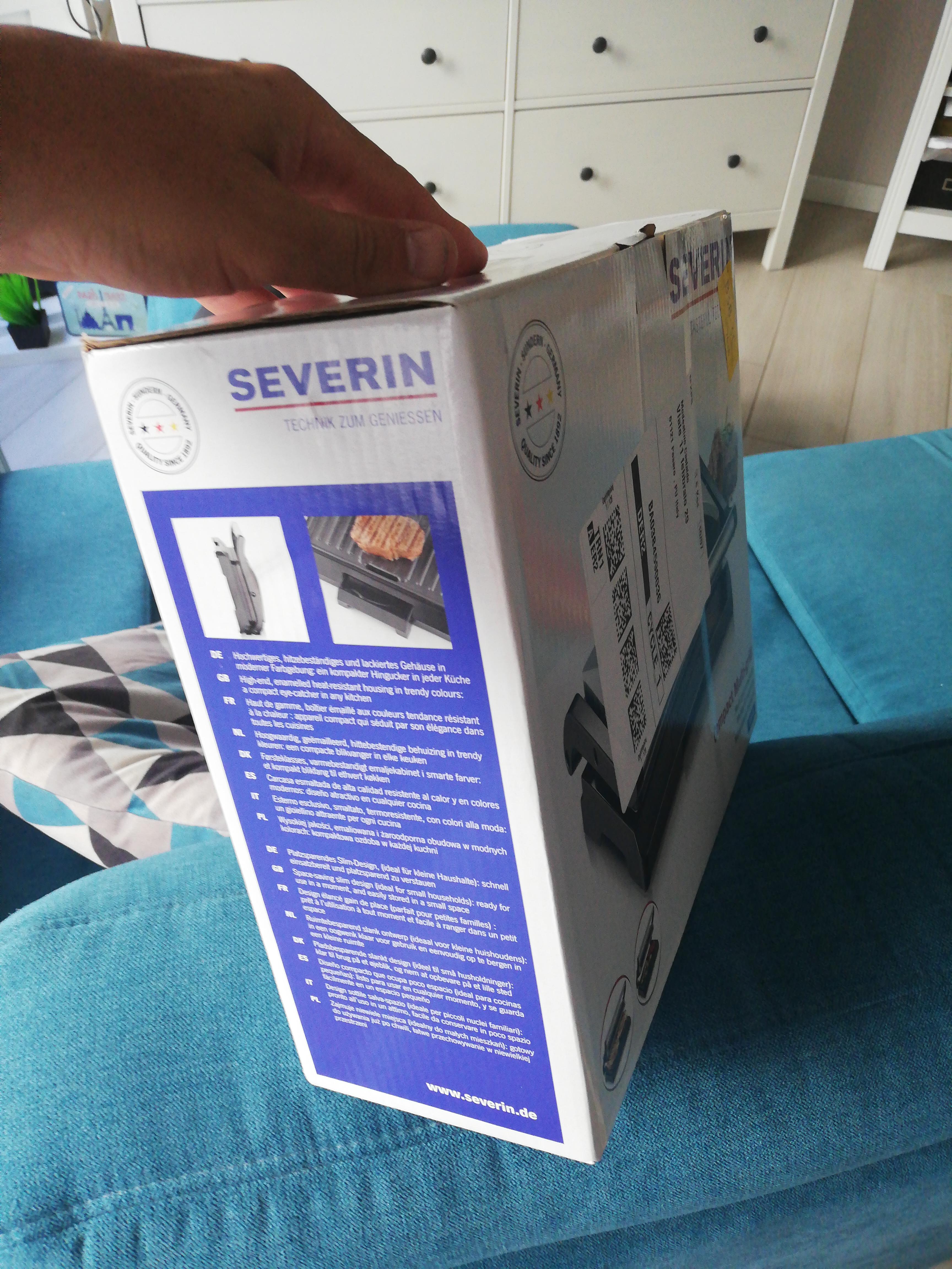 Severin KG 2394 bistecchiera elettrica Modern 800W antiaderente