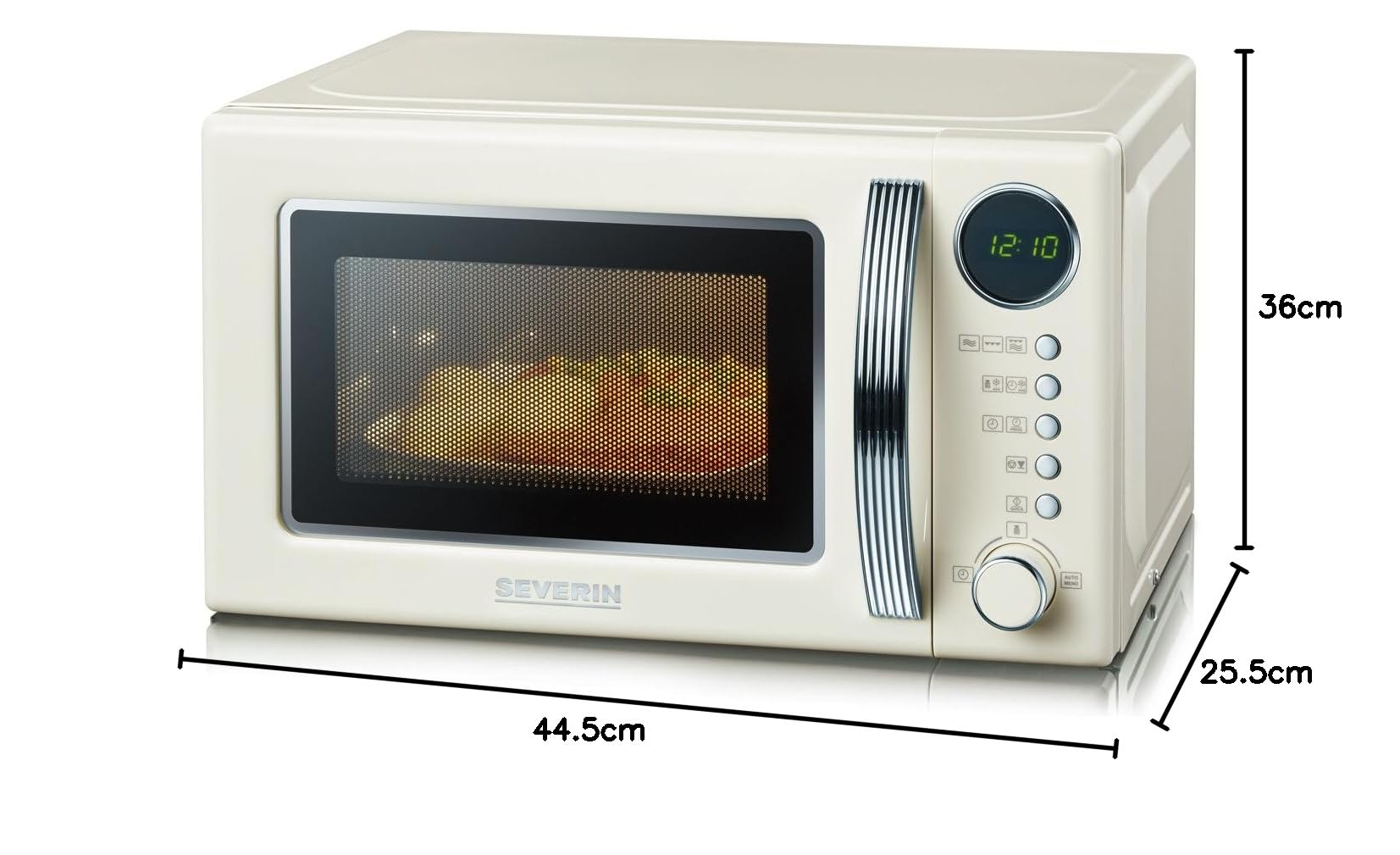 Severin MW 7892 Microonde con Grill 20 L Crema retrò