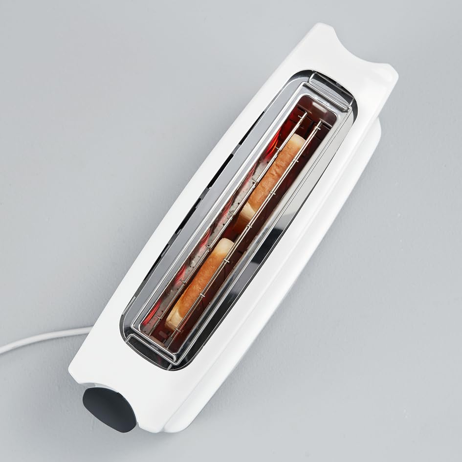 Severin AT 2232 tostapane 2 fette inox 800 W bianco