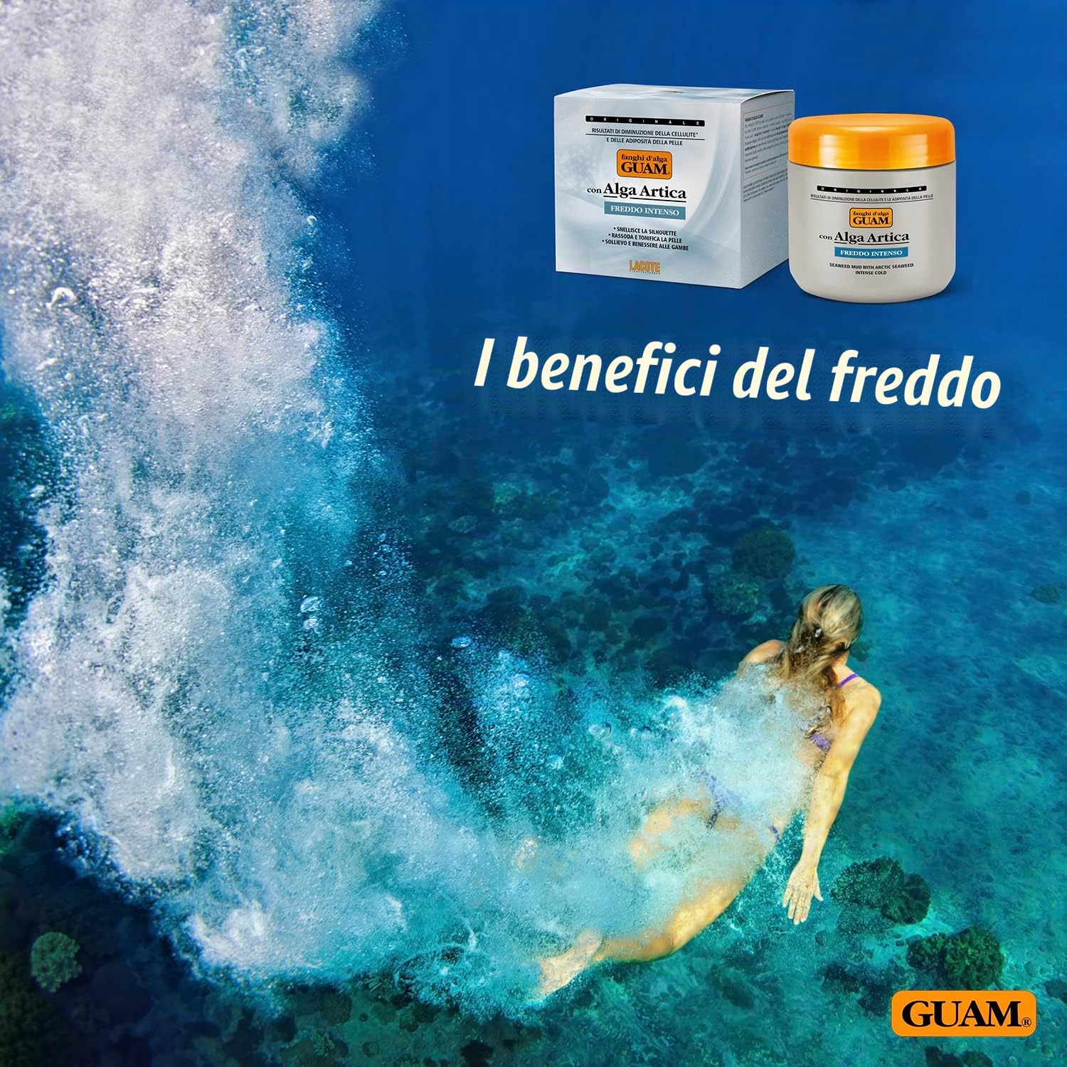Guam Fanghi d'Alga Freddo Intenso Fango 500 G
